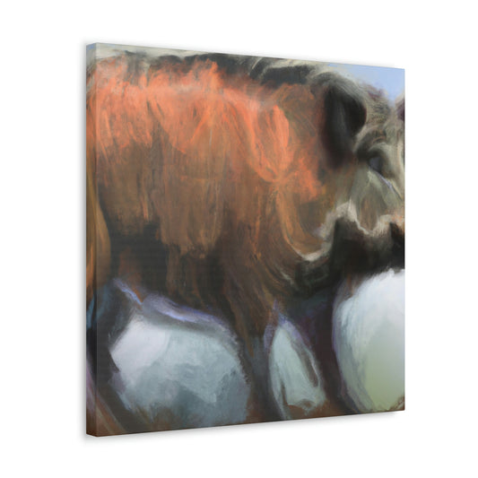 Wild Boar Abstracted - Canvas