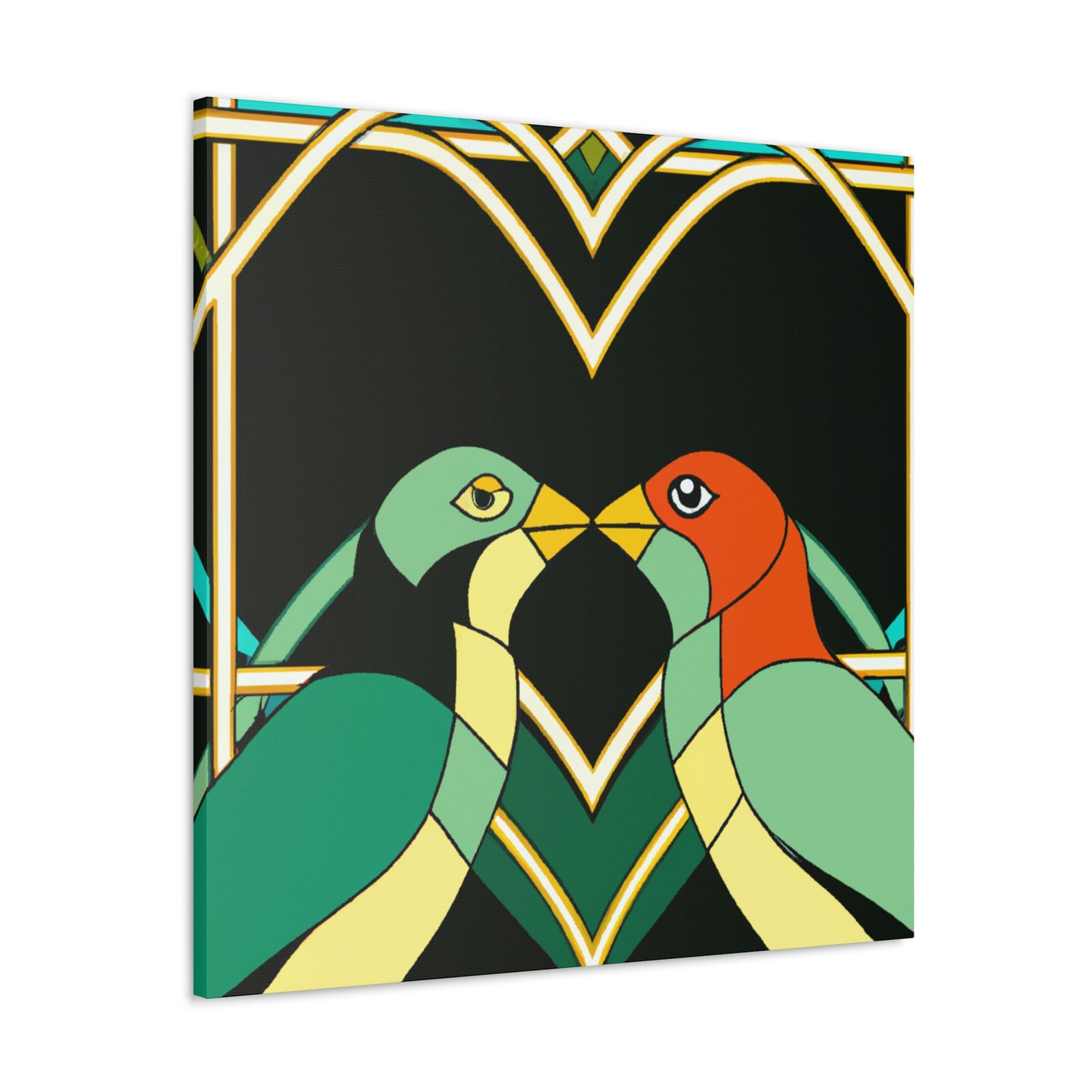 Lovers in Art Deco - Canvas