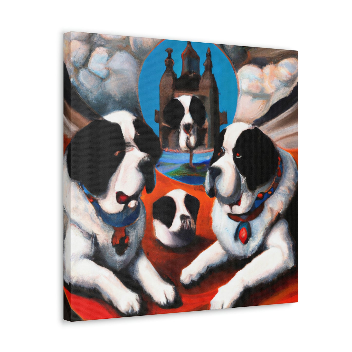 "Saint Bernard's Art Deco" - Canvas