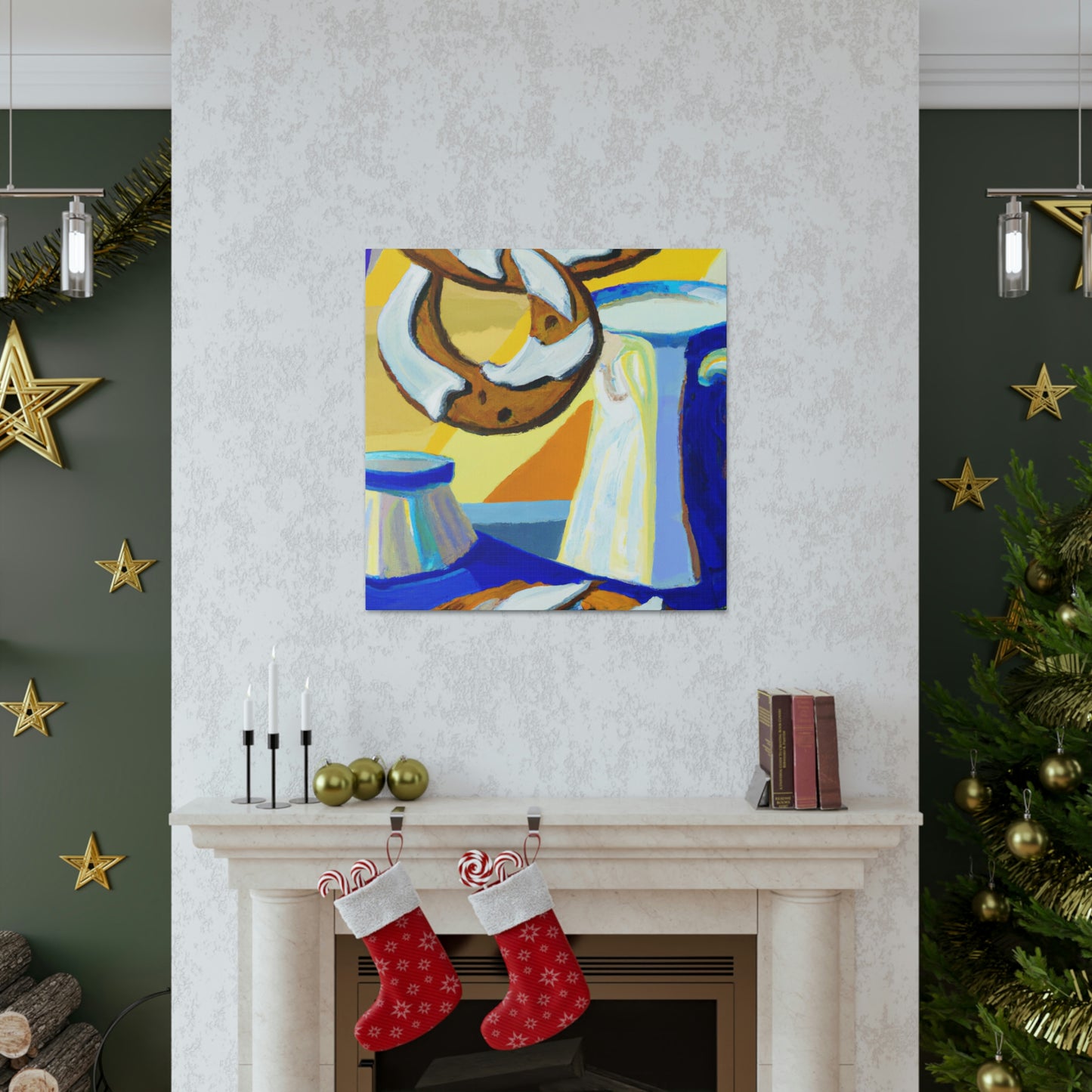 "Milk and Cookies Deco" - Canvas