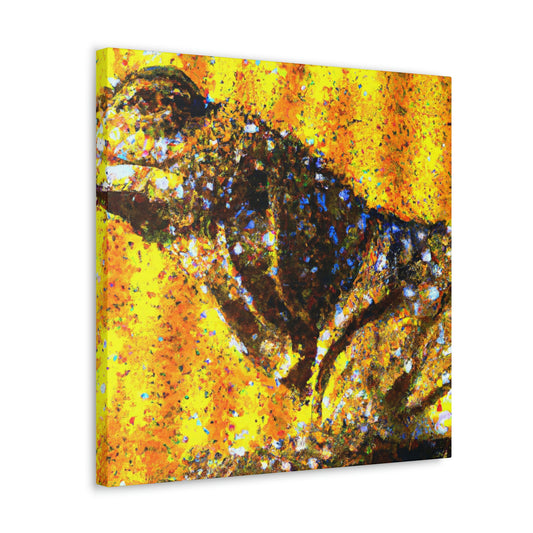 Frolicsome Frilled Lizard - Canvas