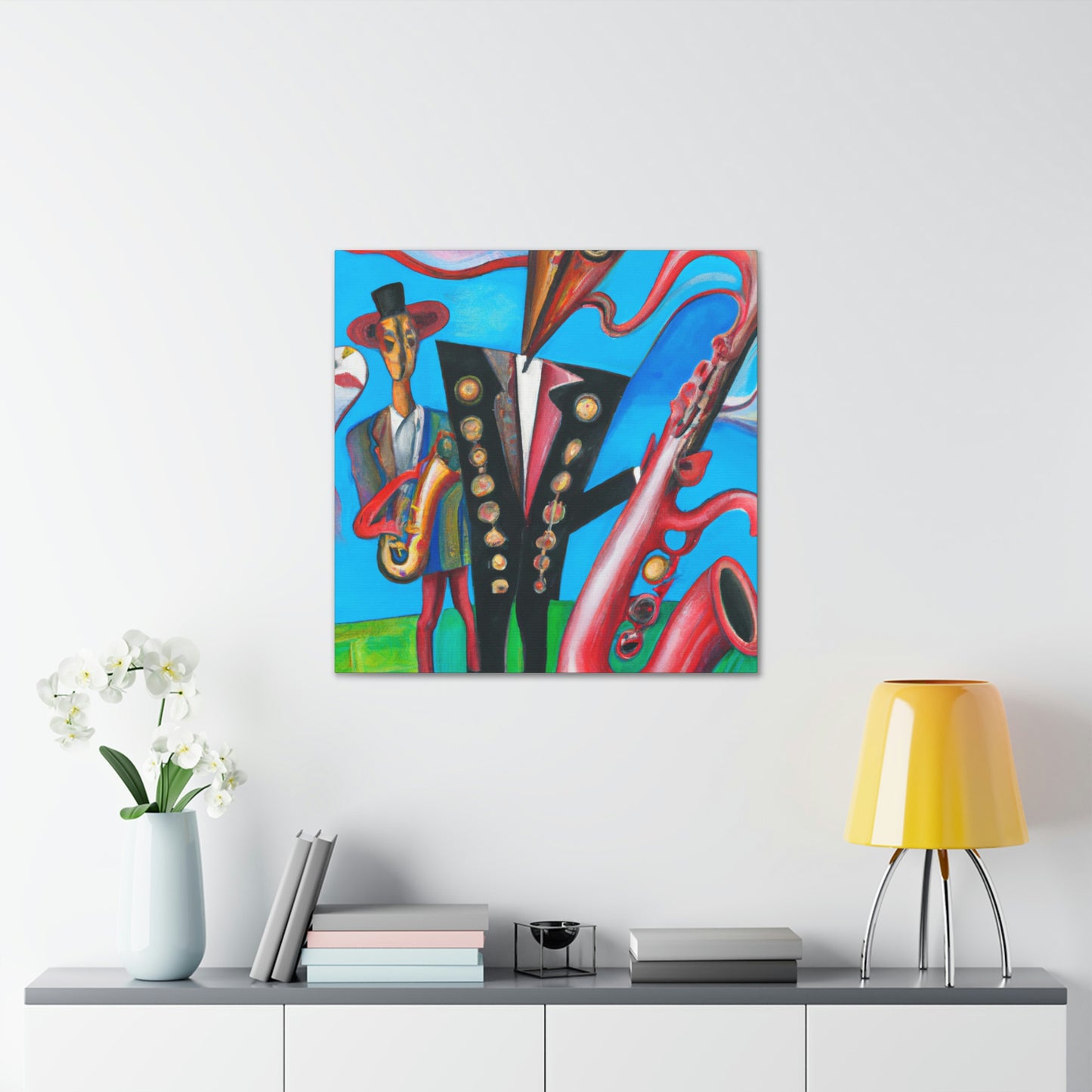 "Saxophone in Fauvism" - Canvas