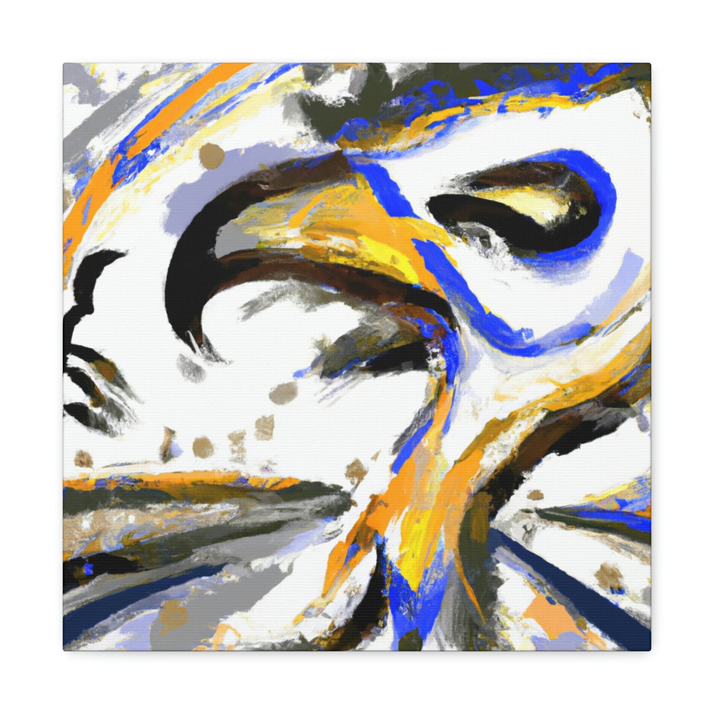 "Hawk in Flight Abstraction" - Canvas