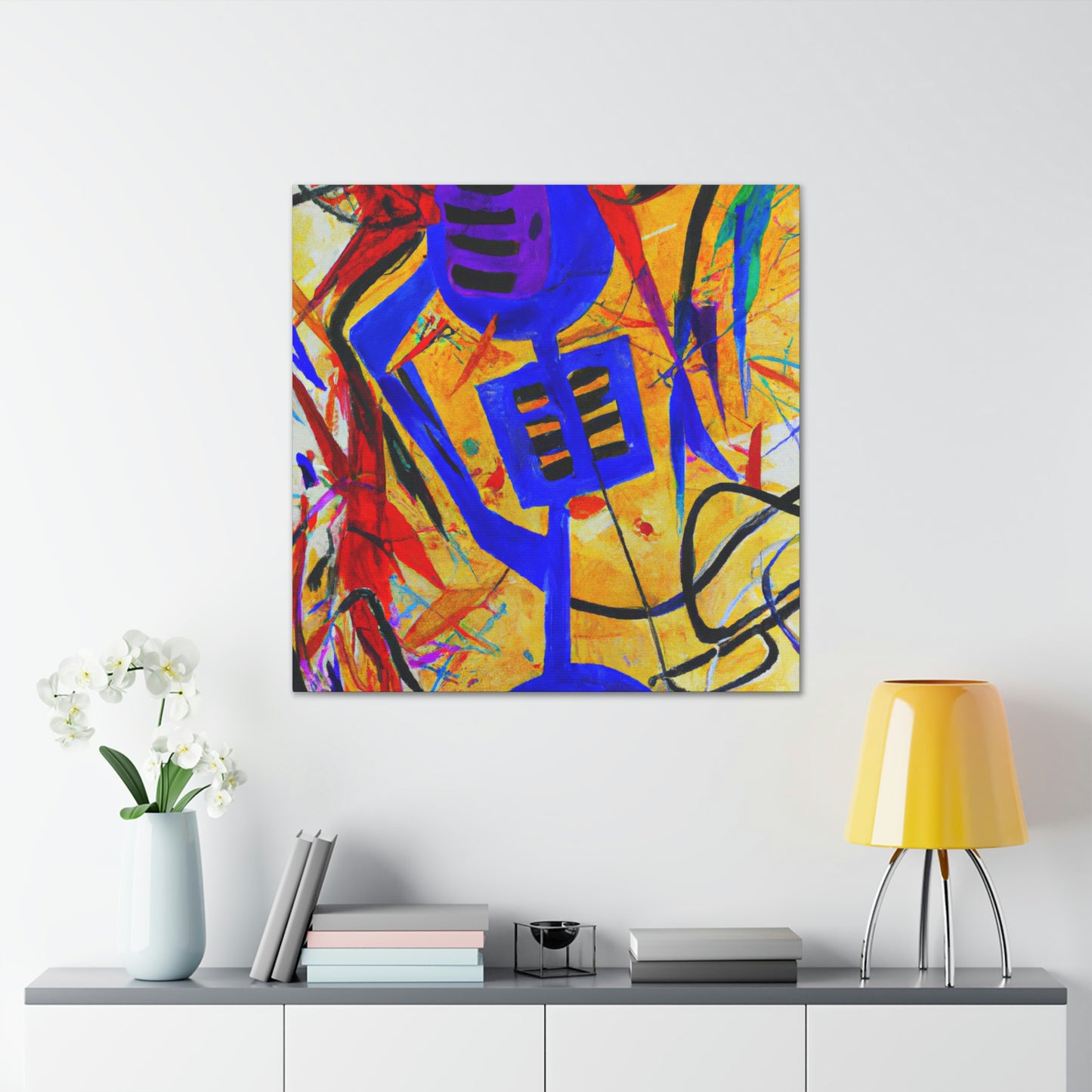 "Mic Singing Melodies" - Canvas