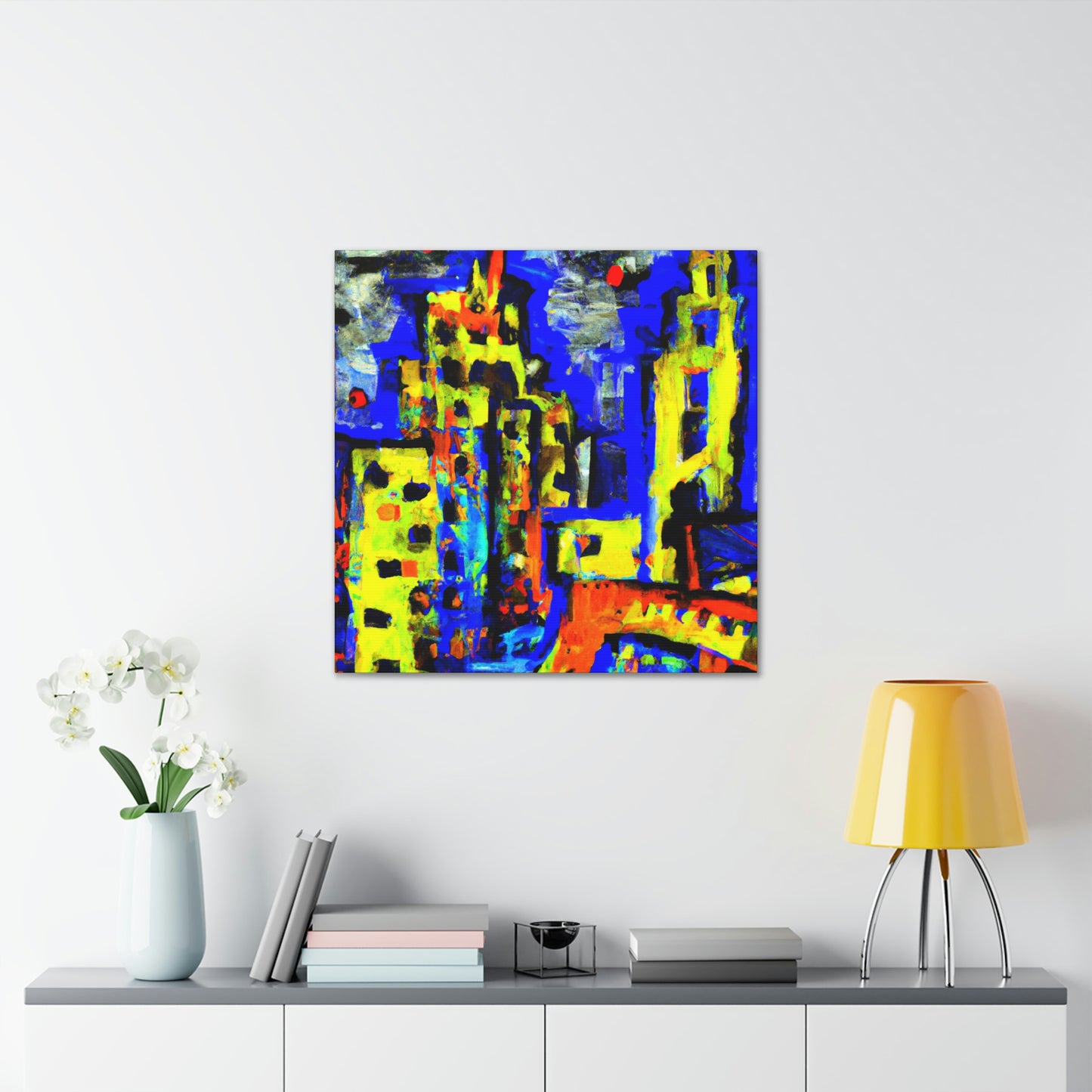 "Modernist Expressionism Sunset" - Canvas