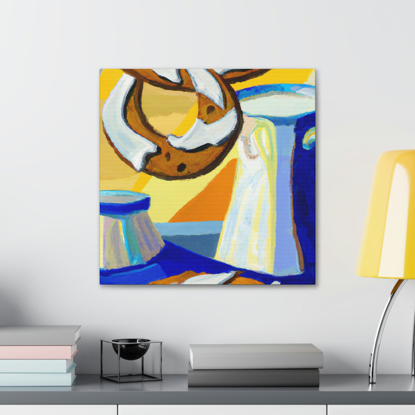 "Milk and Cookies Deco" - Canvas