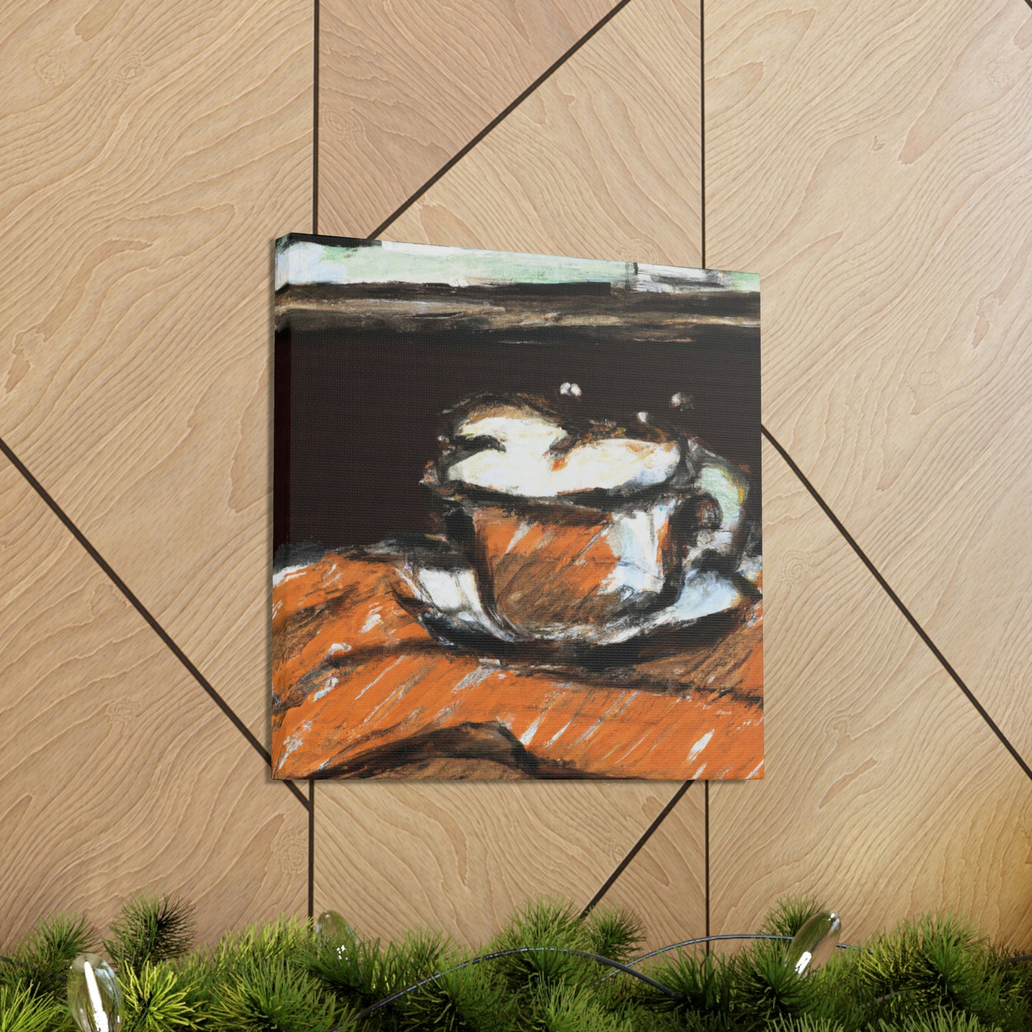 Cappuccino in Poppies - Canvas