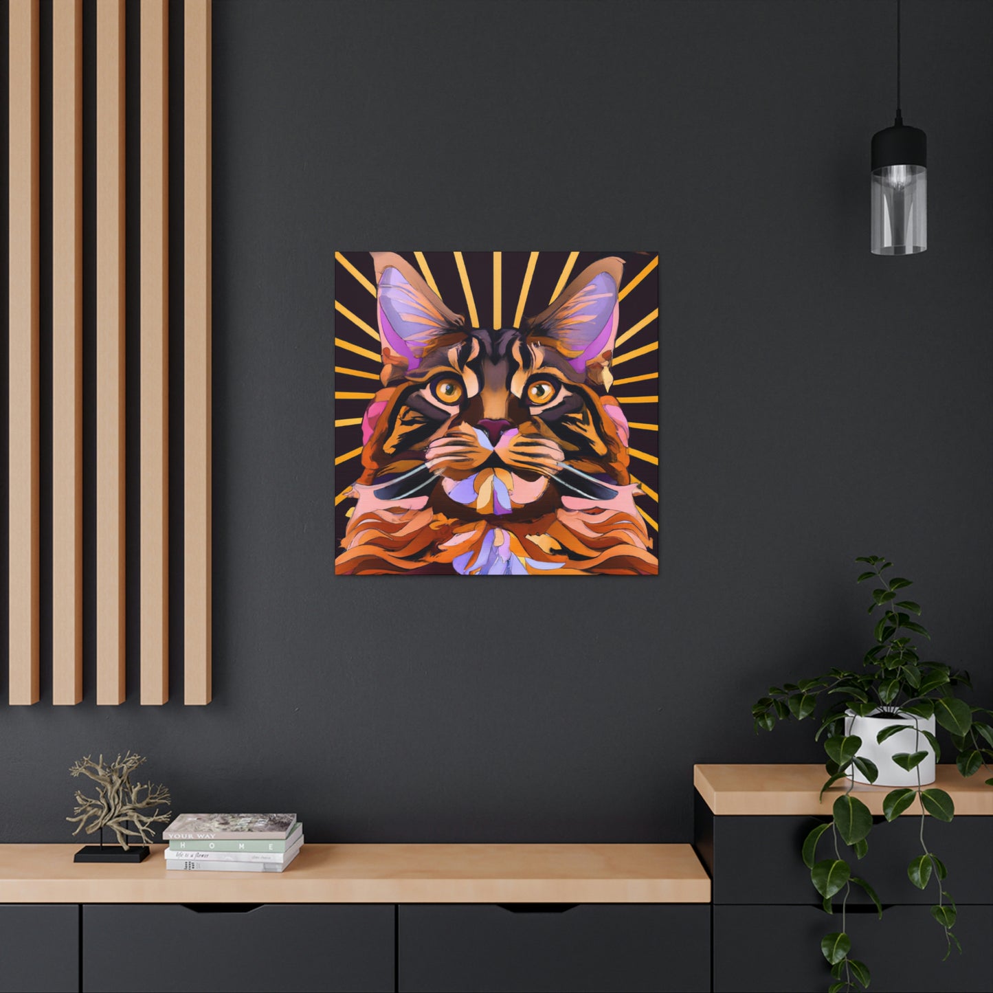 "Coon Cat Coiffure" - Canvas