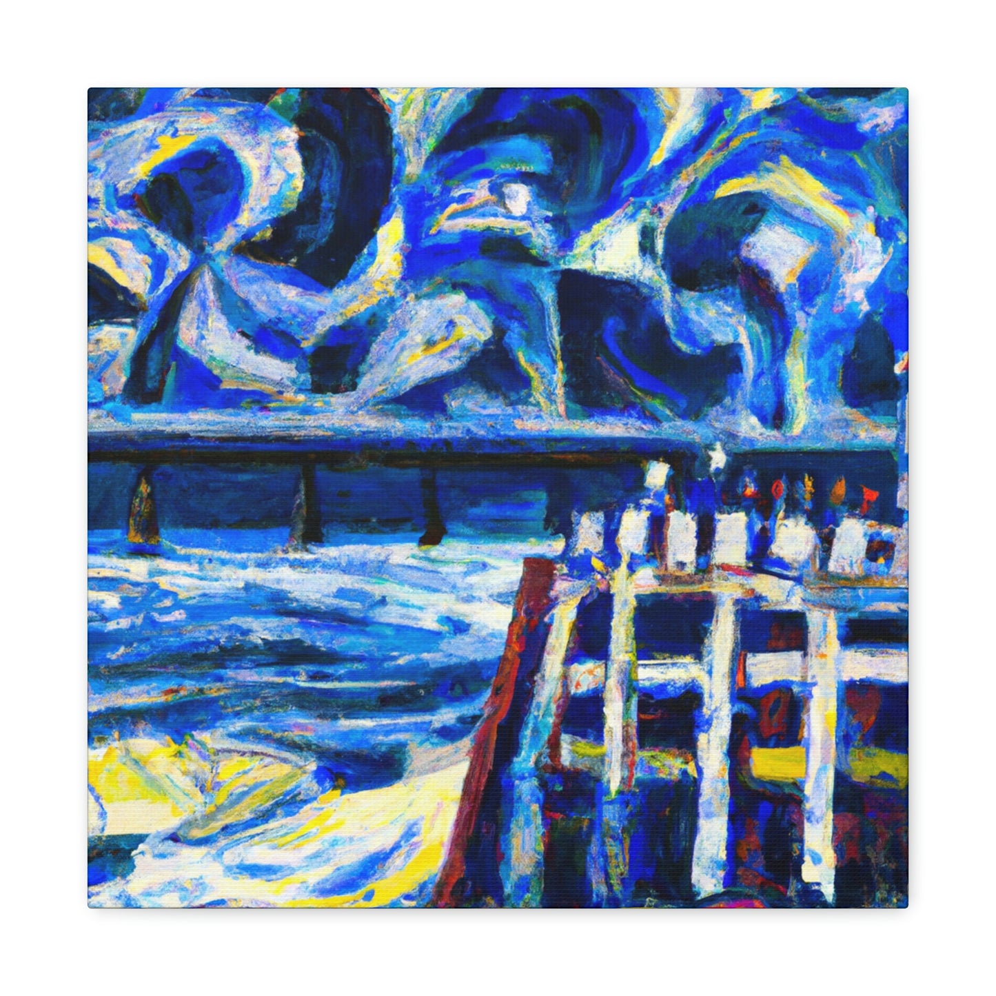 Seawall by Expressionism - Canvas