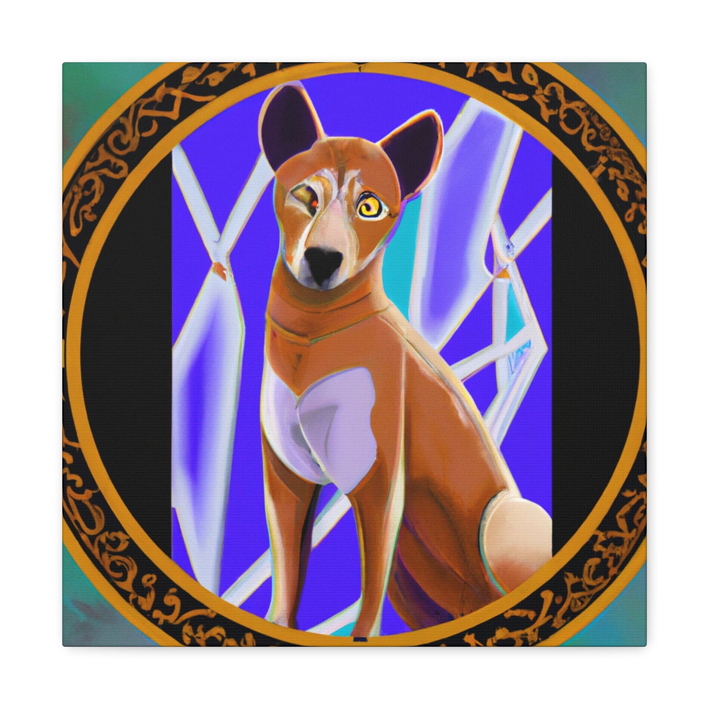 "Dhole's Deco Gleam" - Canvas