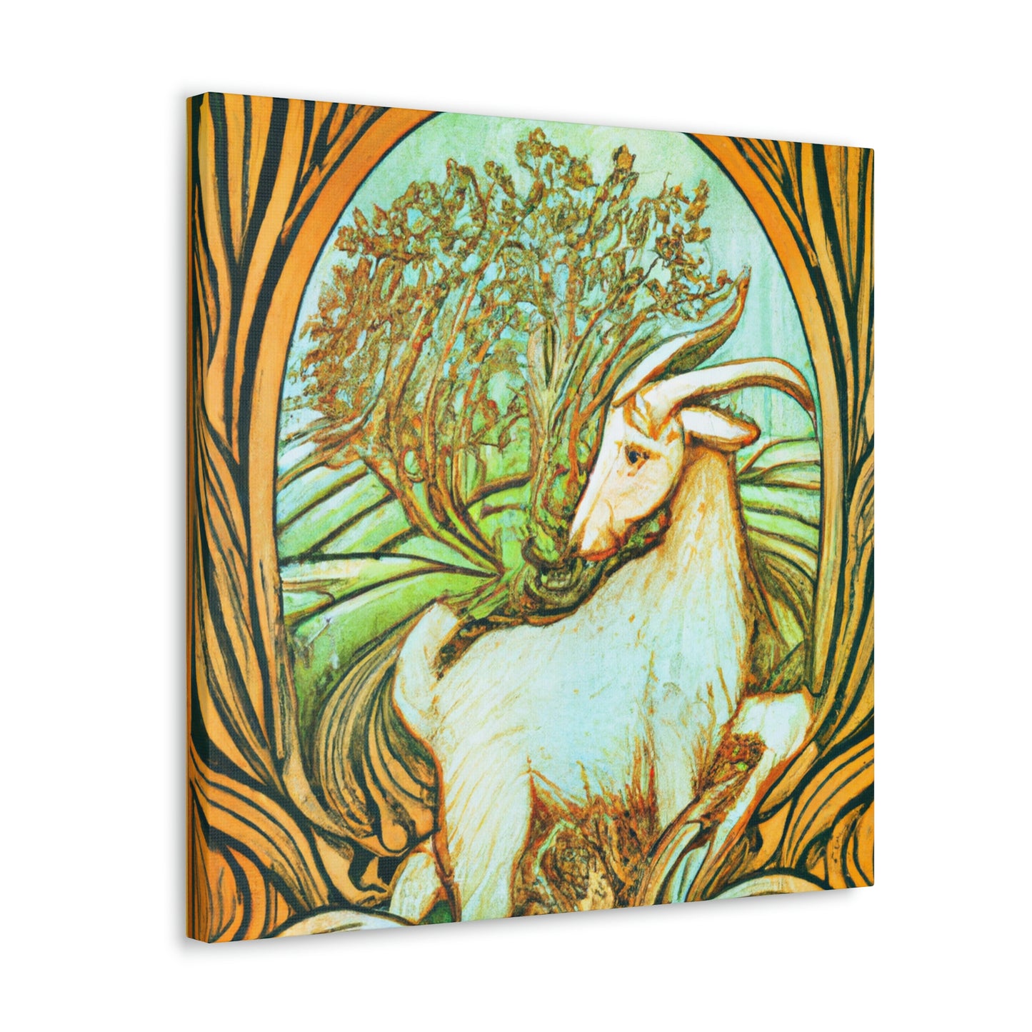 "Goat of Art Nouveau" - Canvas