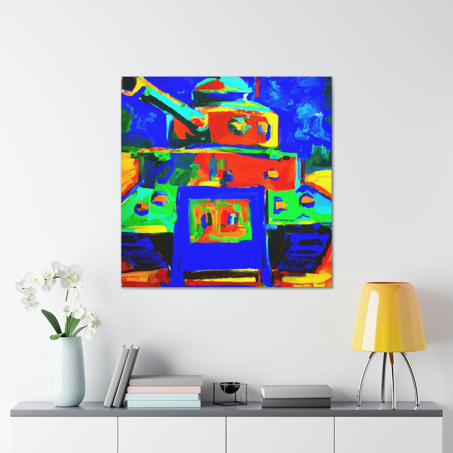 "The Tank Turret Fauve" - Canvas