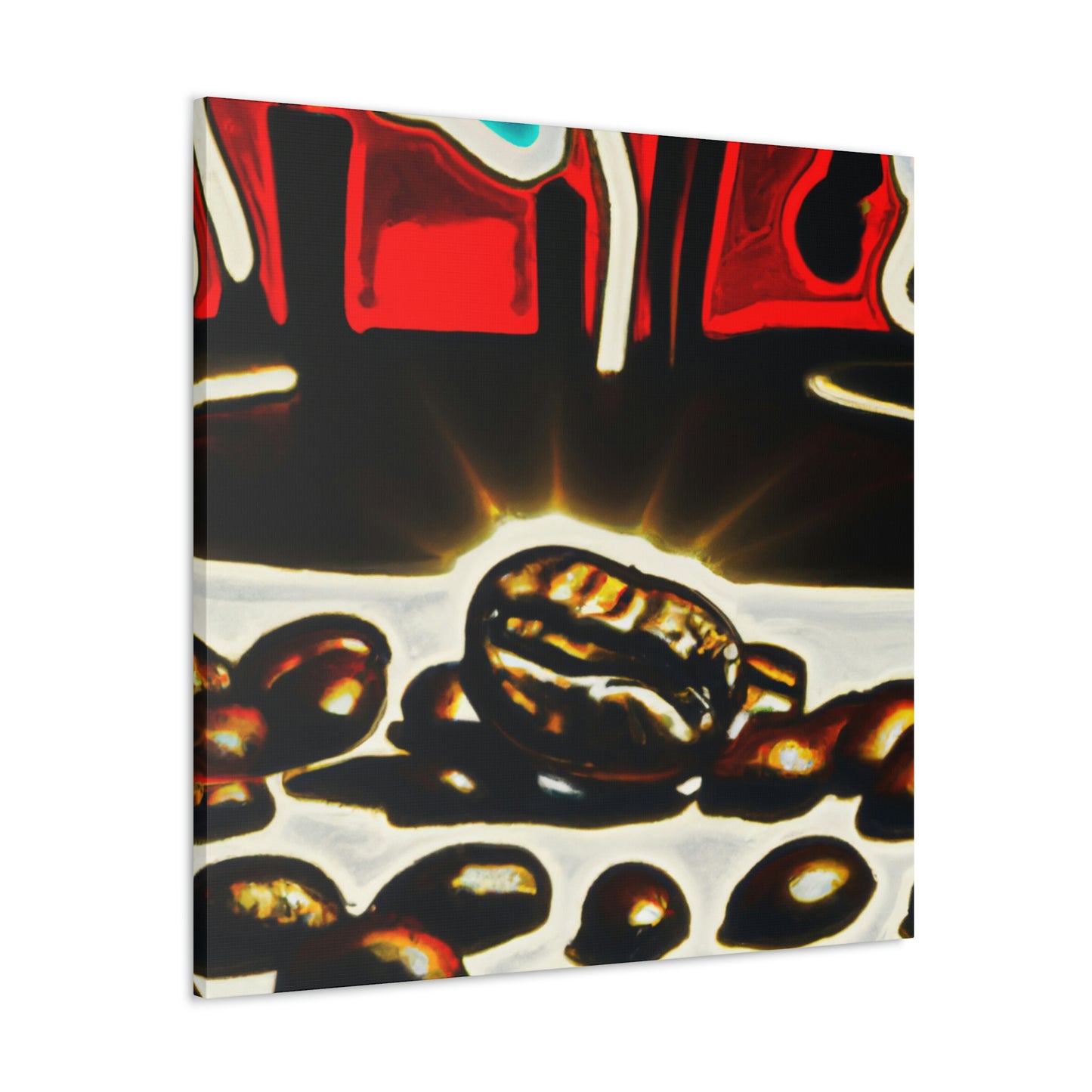 Coffee Beans Pop Art - Canvas