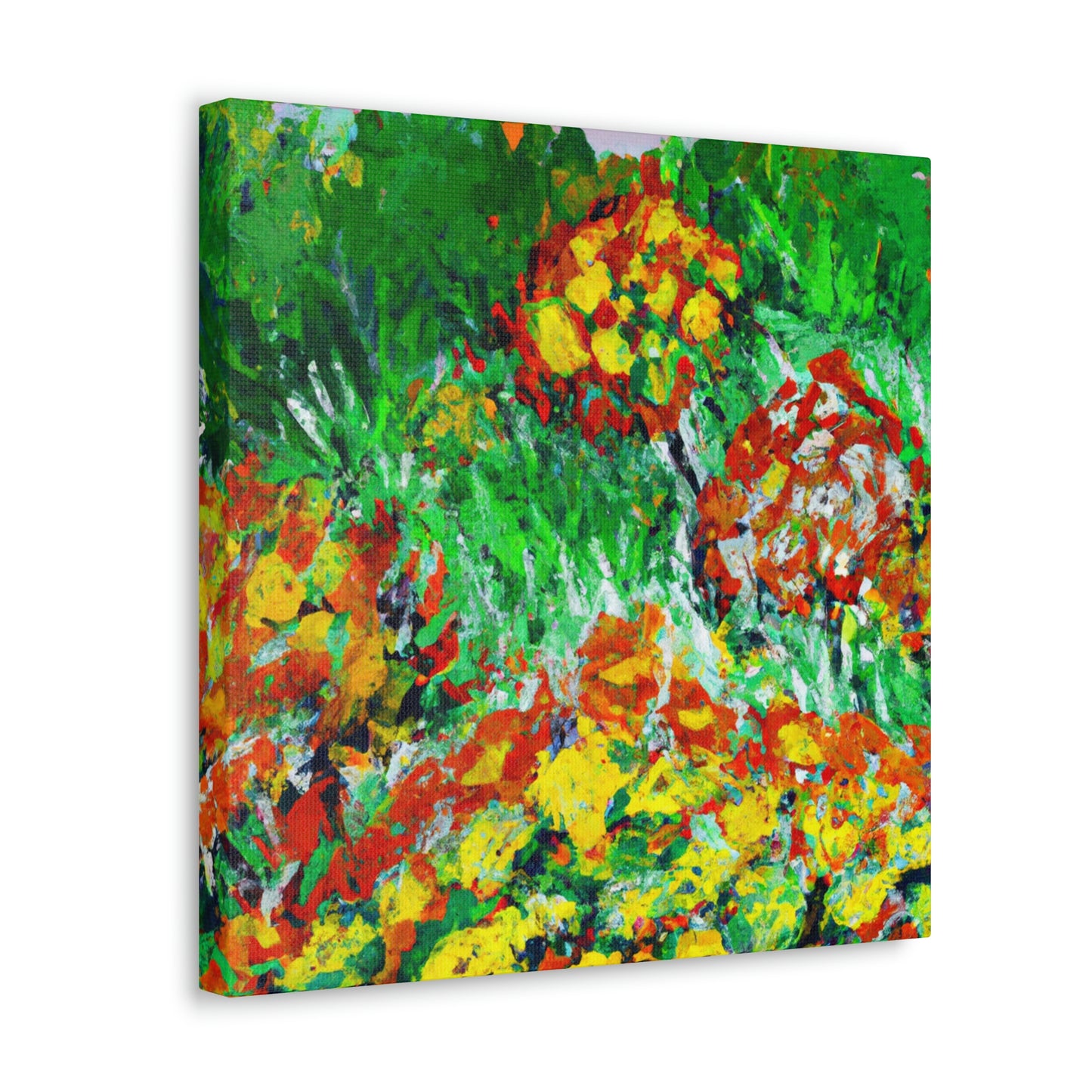 Marigold Fields Ablaze - Canvas