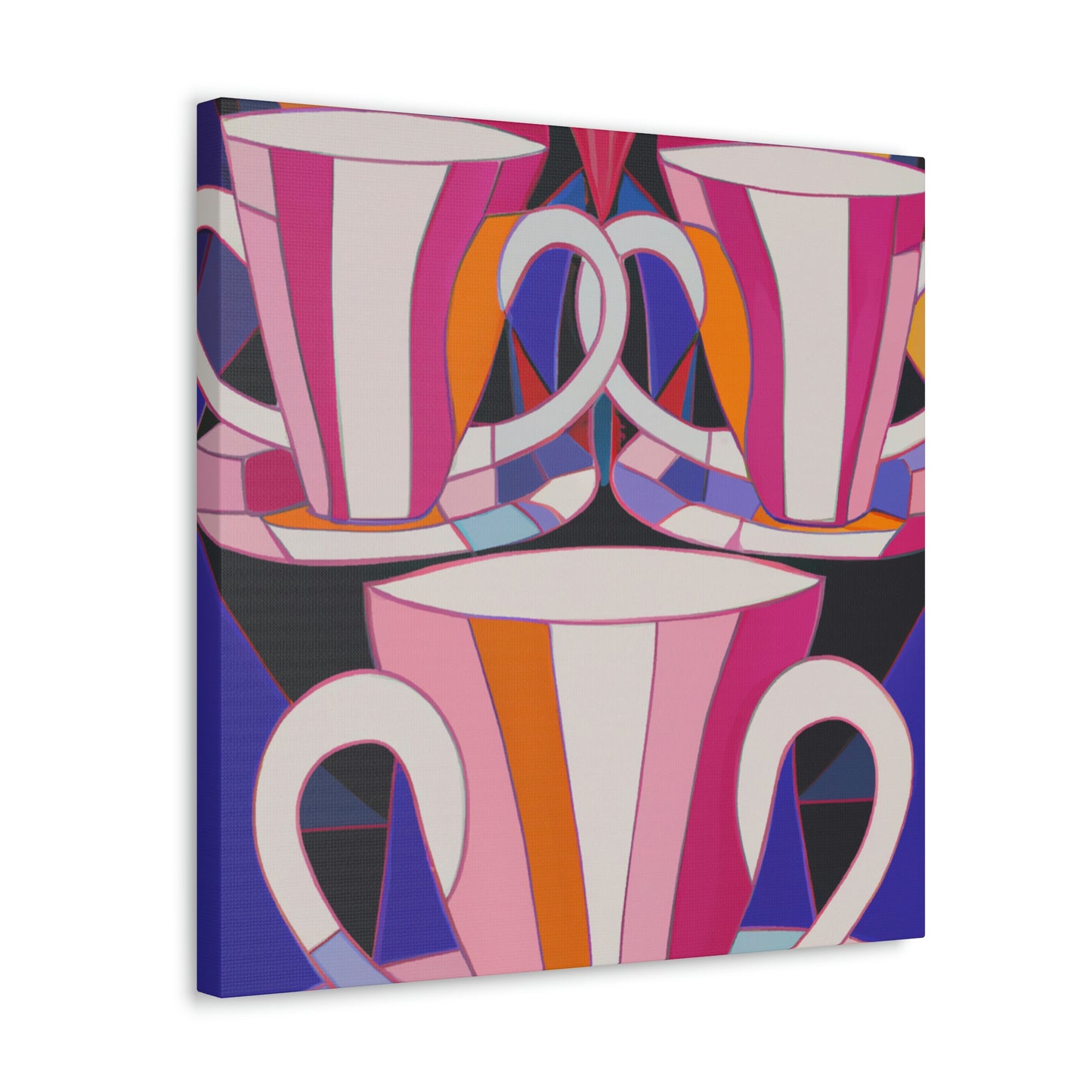 "Tea Cup Symphony" - Canvas