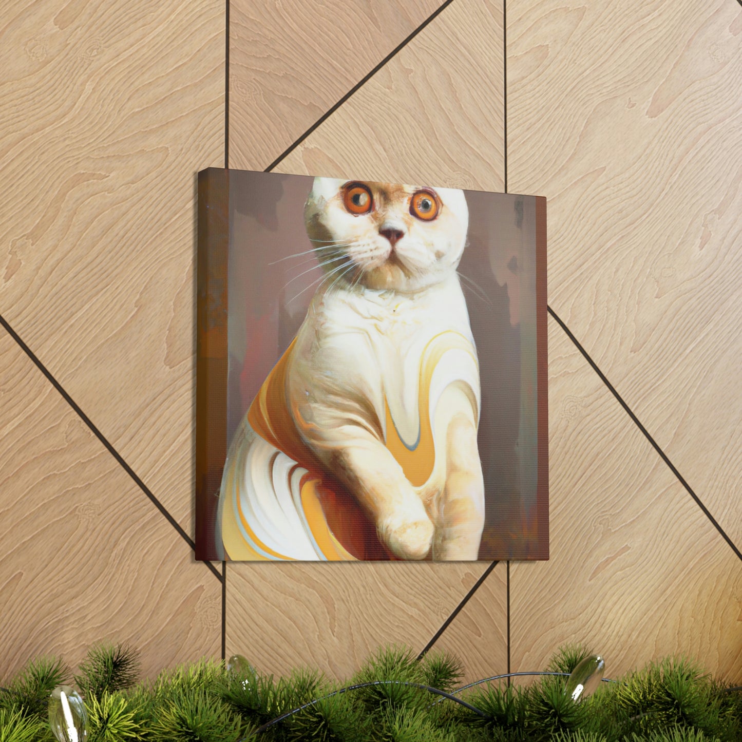 "Kilted Cat Curves" - Canvas