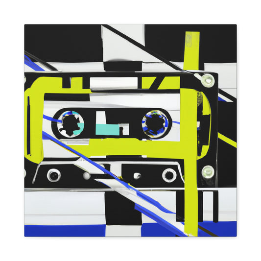 "Cassette Tape Abstraction" - Canvas