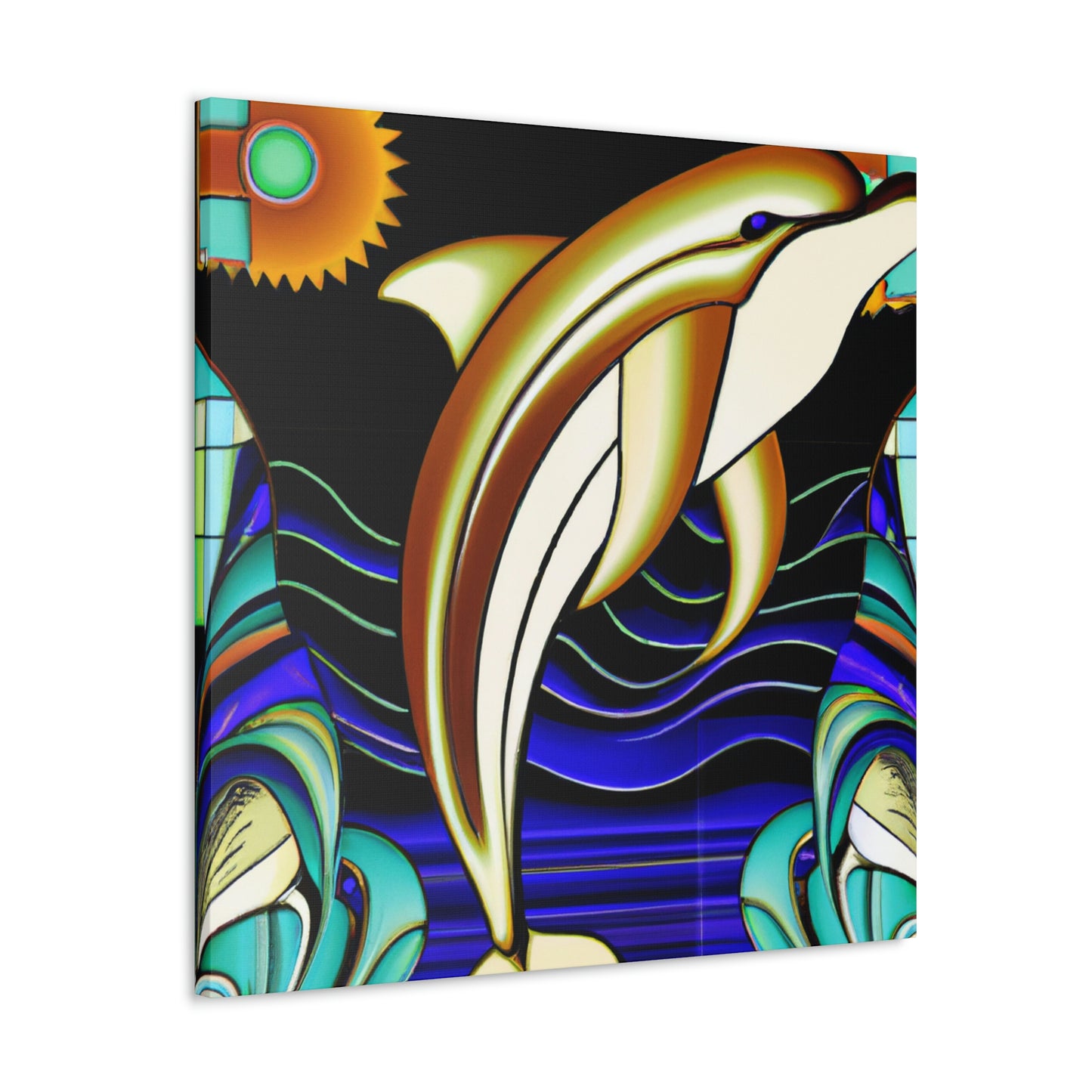 "Dance of the Dolphins" - Canvas