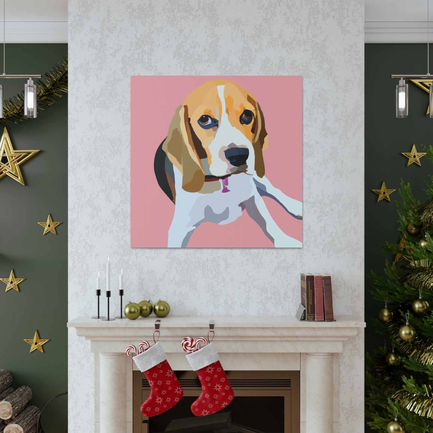 "Regal Beagle Minimalism" - Canvas