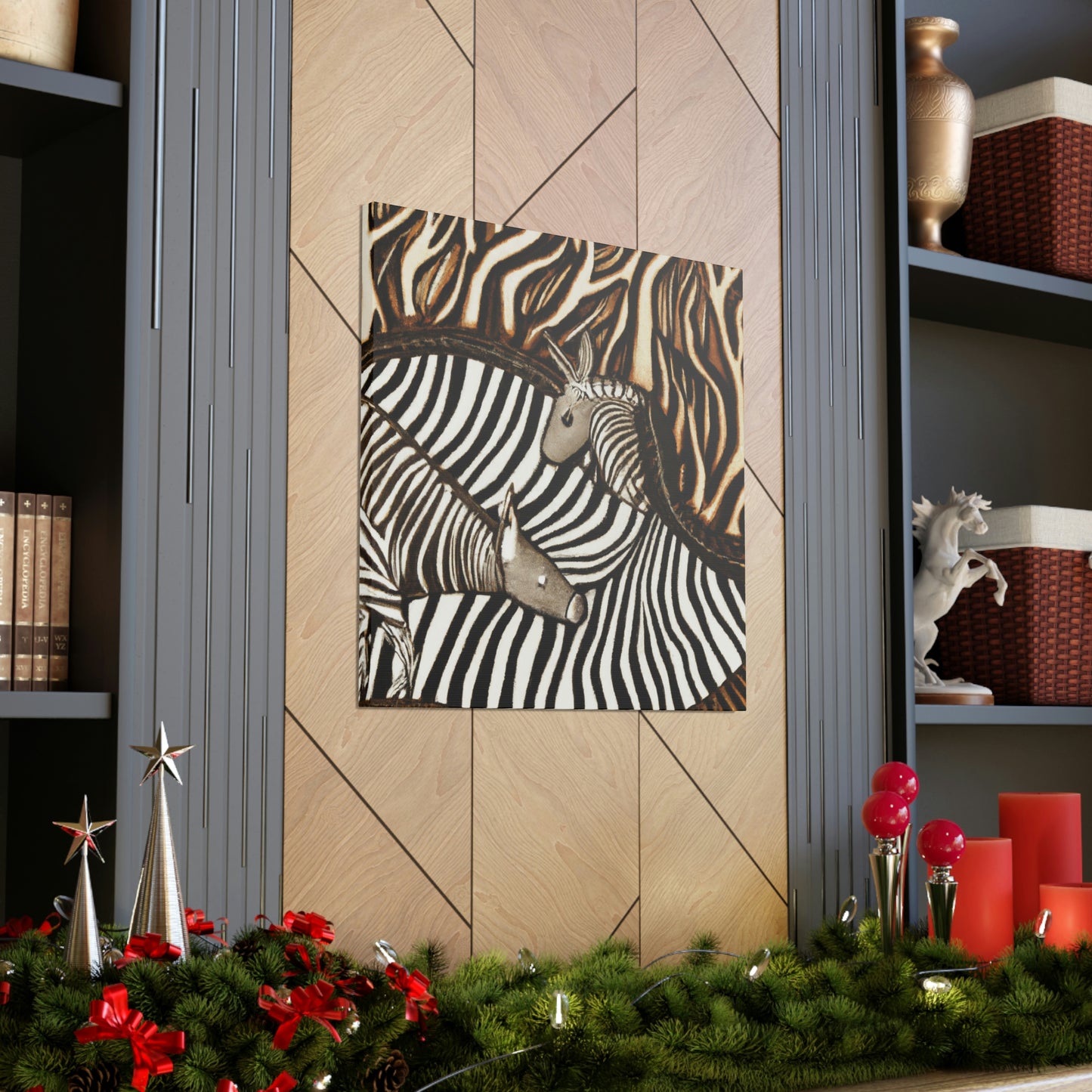 Zebra in Art Deco - Canvas