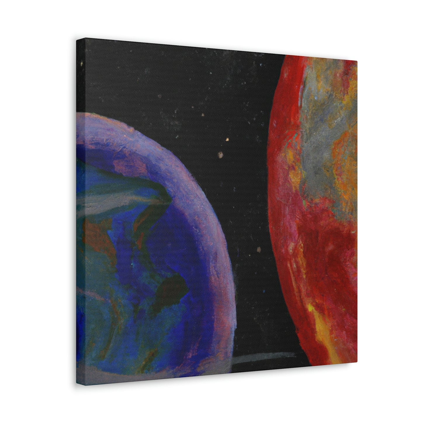 Earth's Cosmic Colors - Canvas