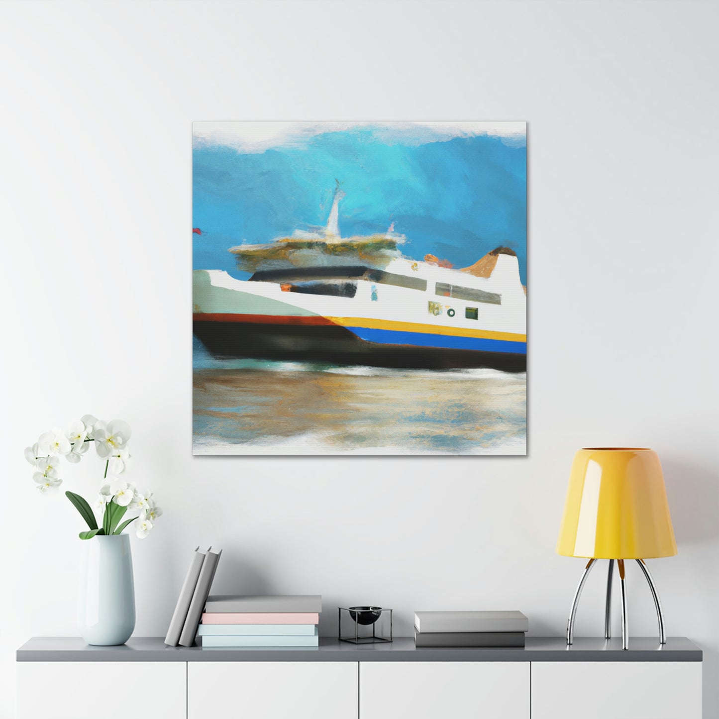 "Ferry on a Journey" - Canvas