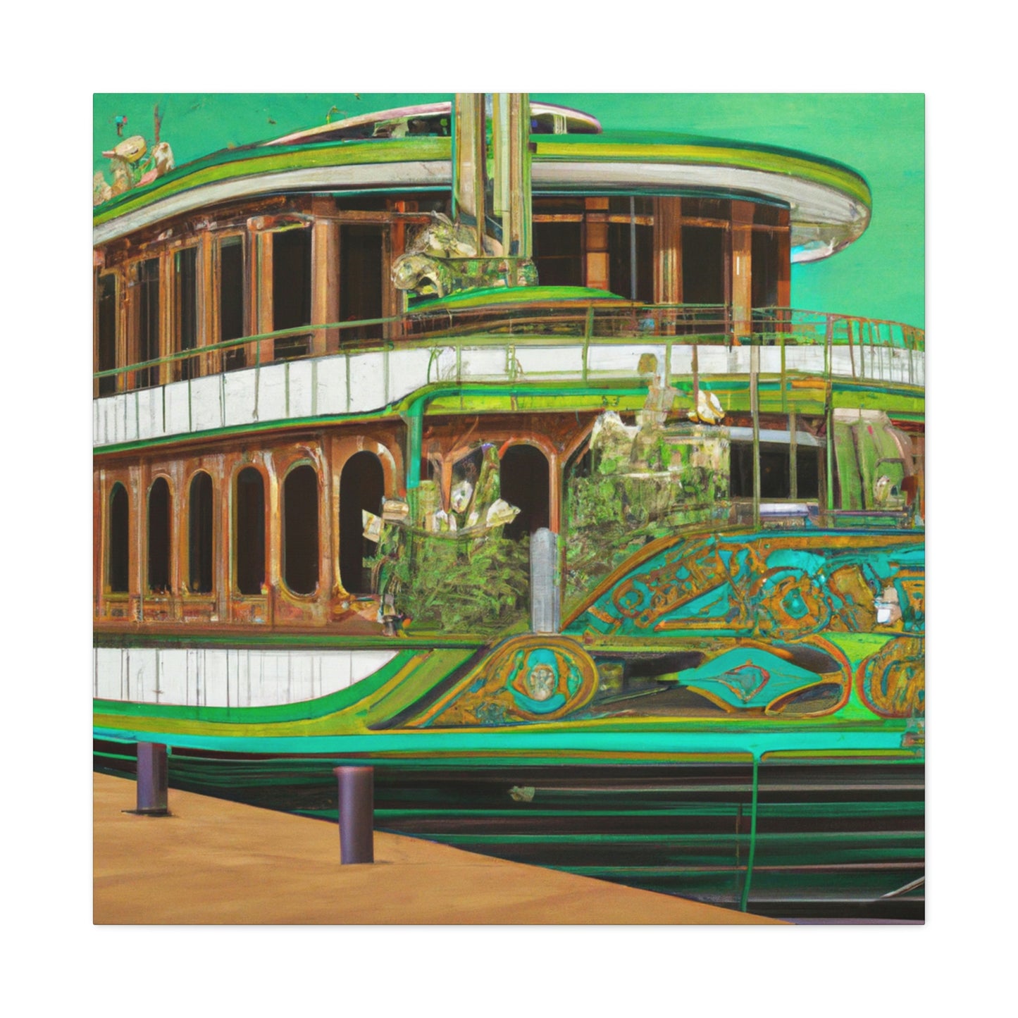 "1920s Pontoon Regatta" - Canvas