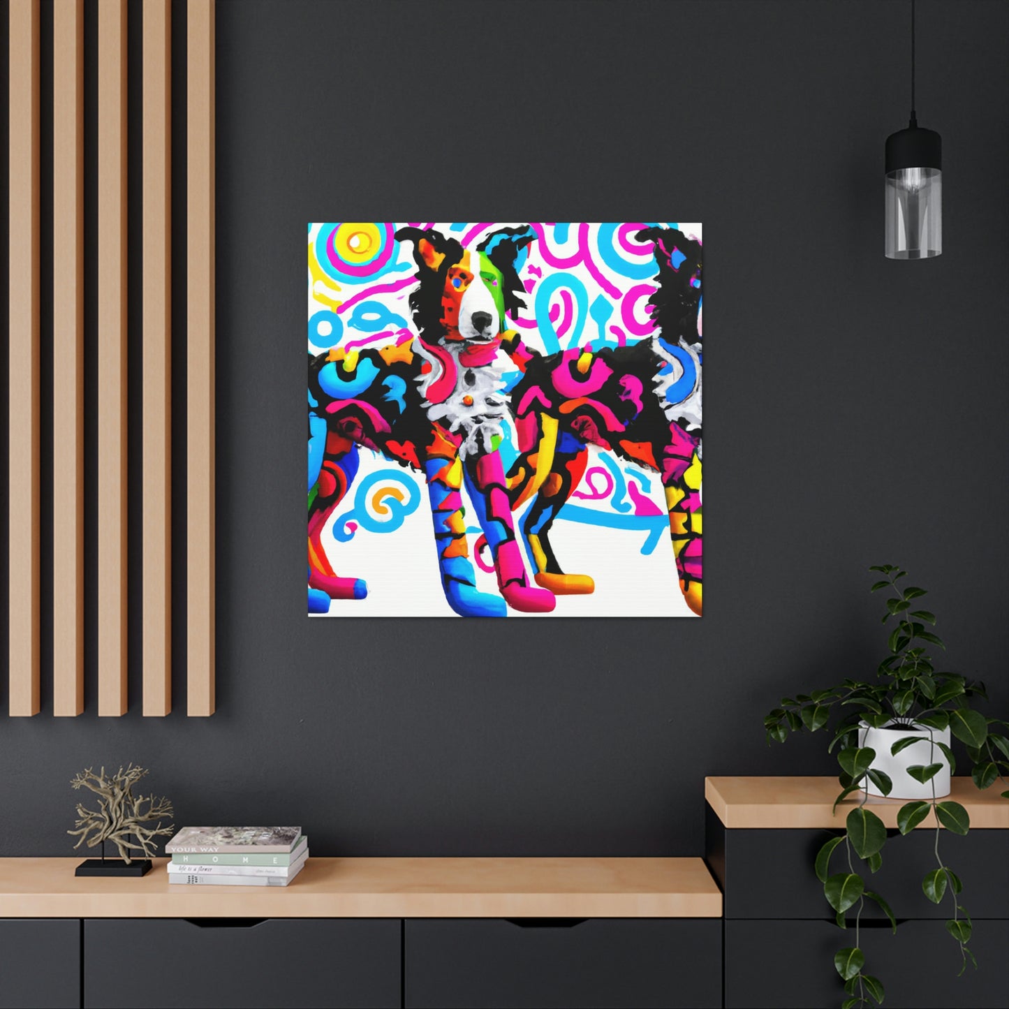 "Collie in Grandeur" - Canvas