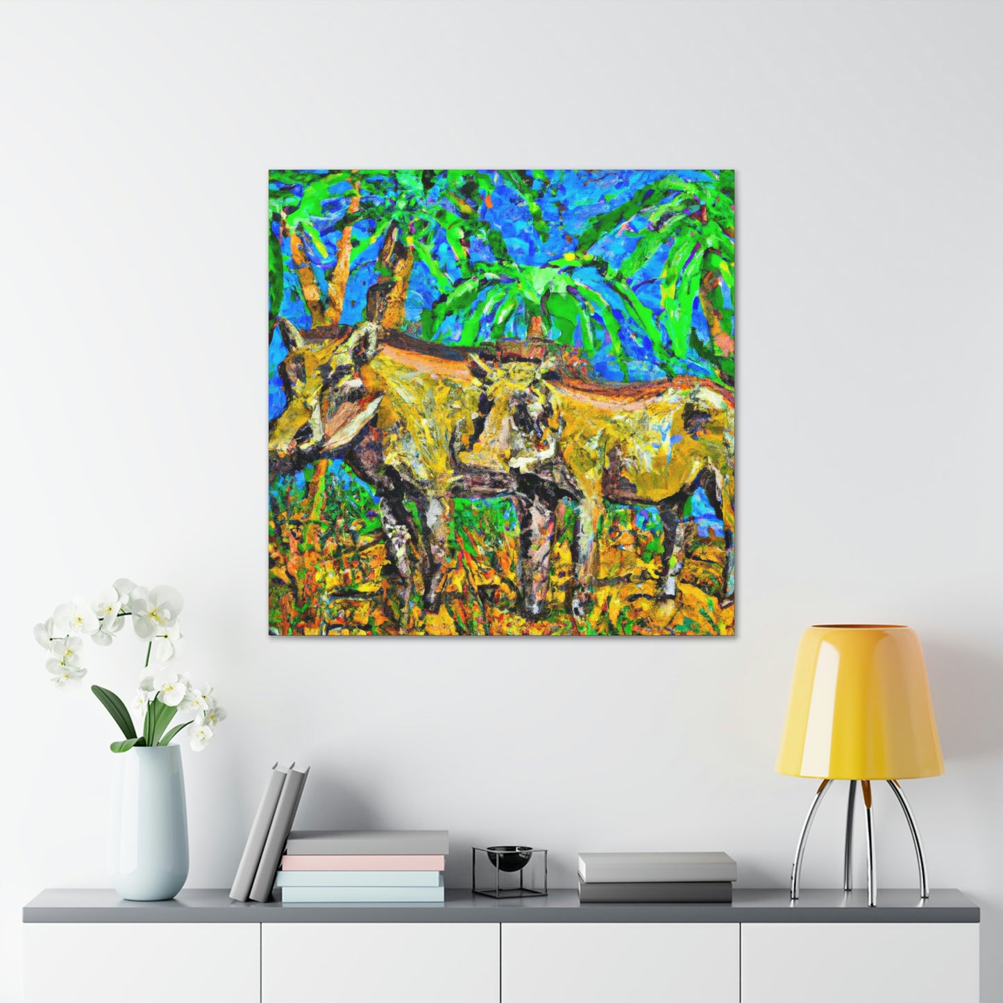 "Warthog in Turmoil" - Canvas