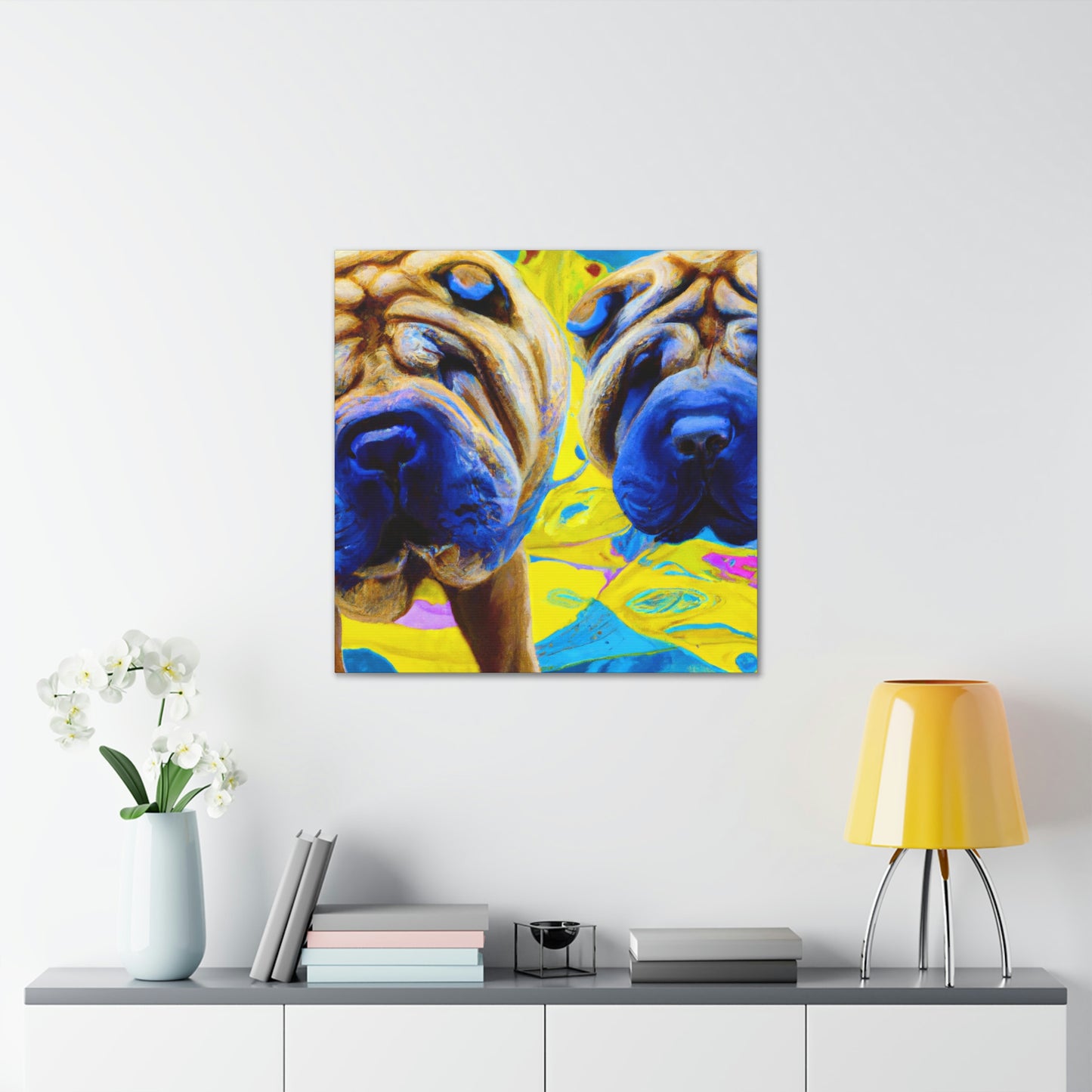 Sleeping Shar Pei Dream - Canvas