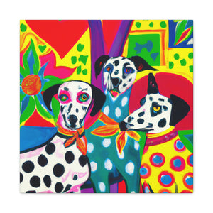 "Dalmatian in Deco" - Canvas