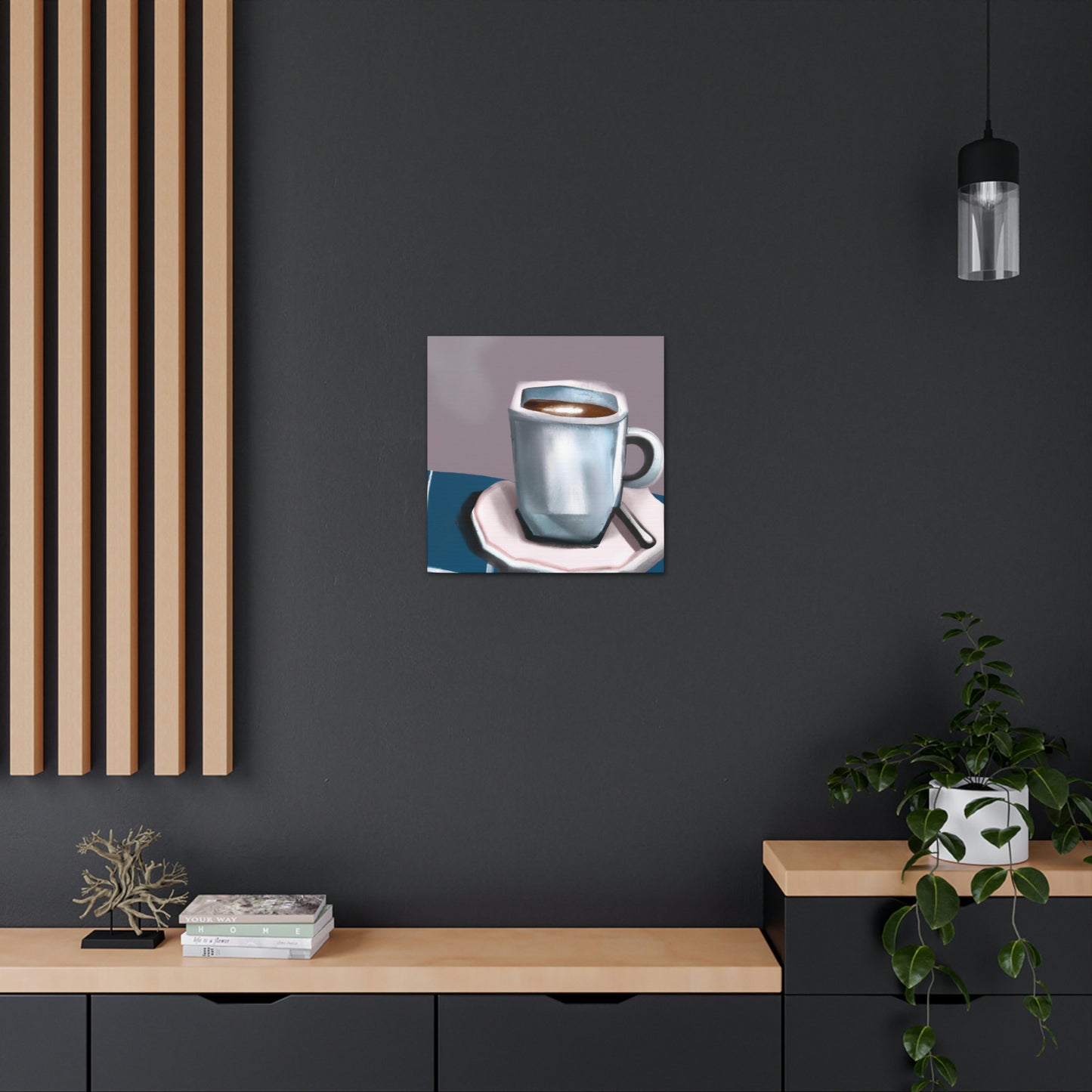 Cup of Joyful Coffee - Canvas