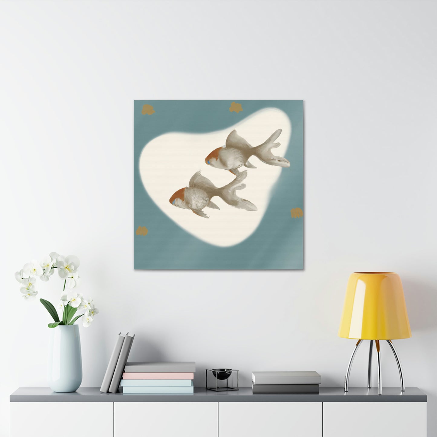 Golden Seafaring Steeds - Canvas