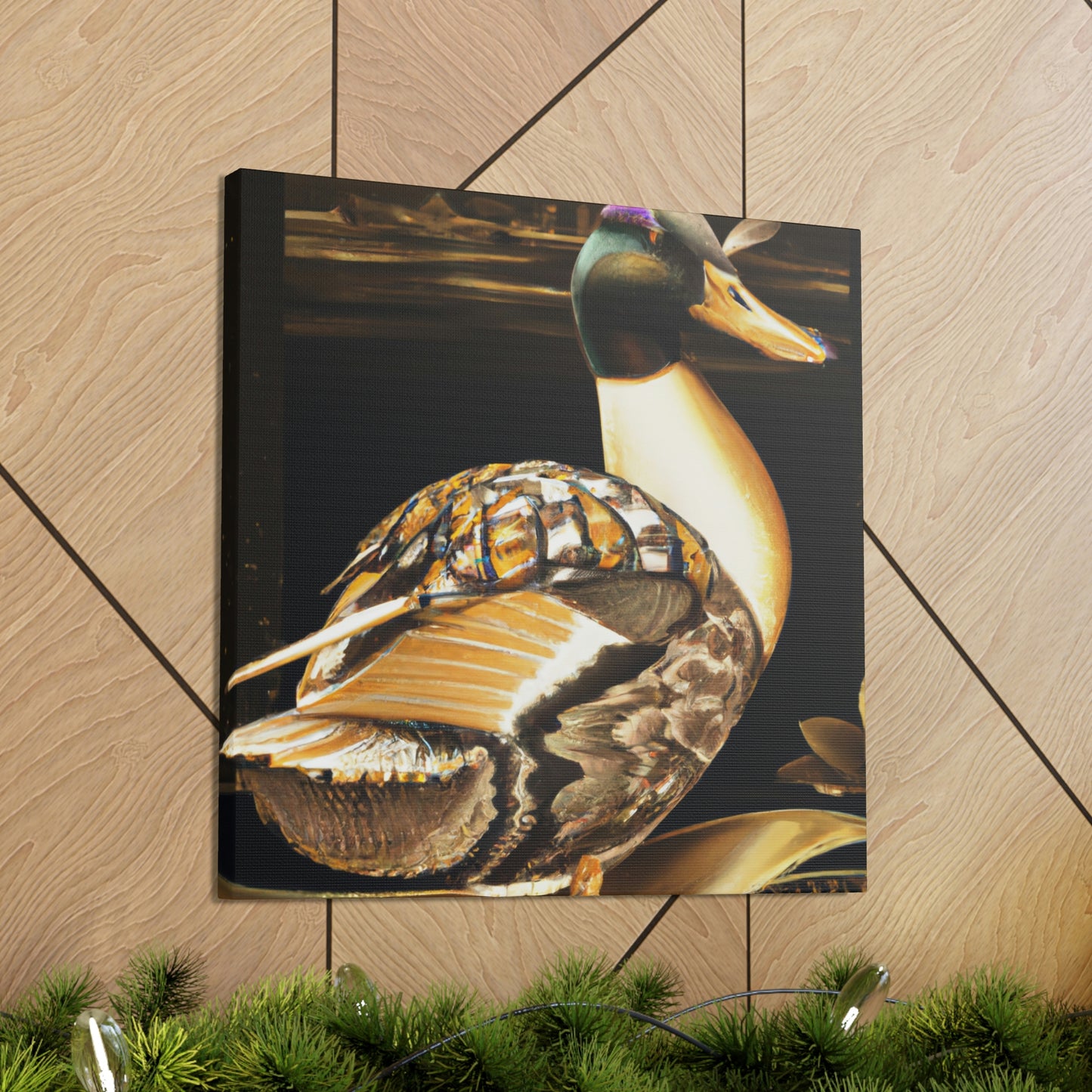 Mallard in Art Deco - Canvas