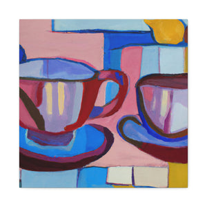 "Tea Cups in Movement" - Canvas