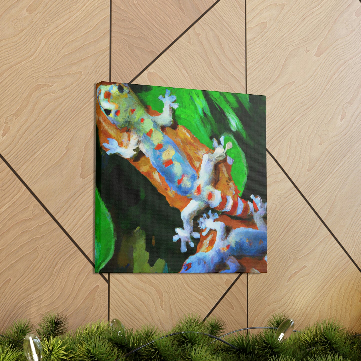 Geckos in Impressionism - Canvas