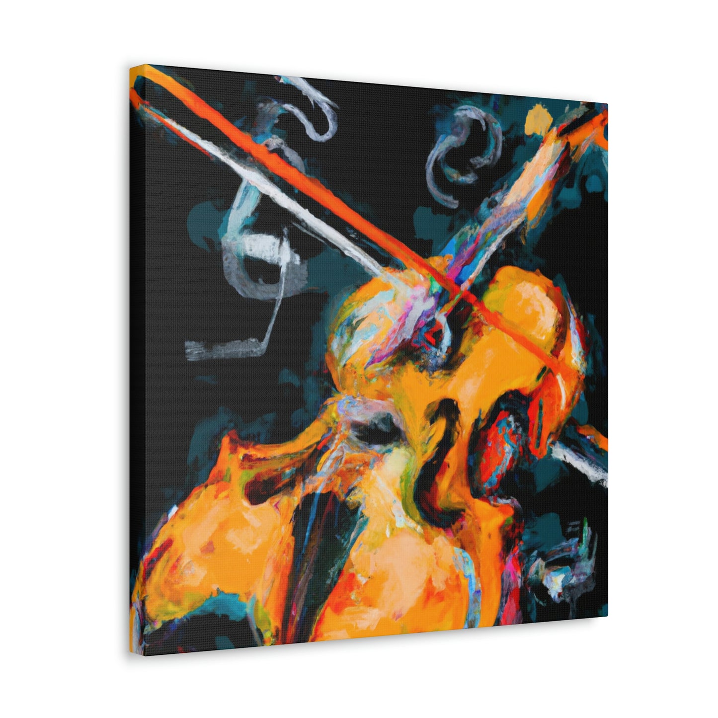 "Vibrant Violin Melody" - Canvas