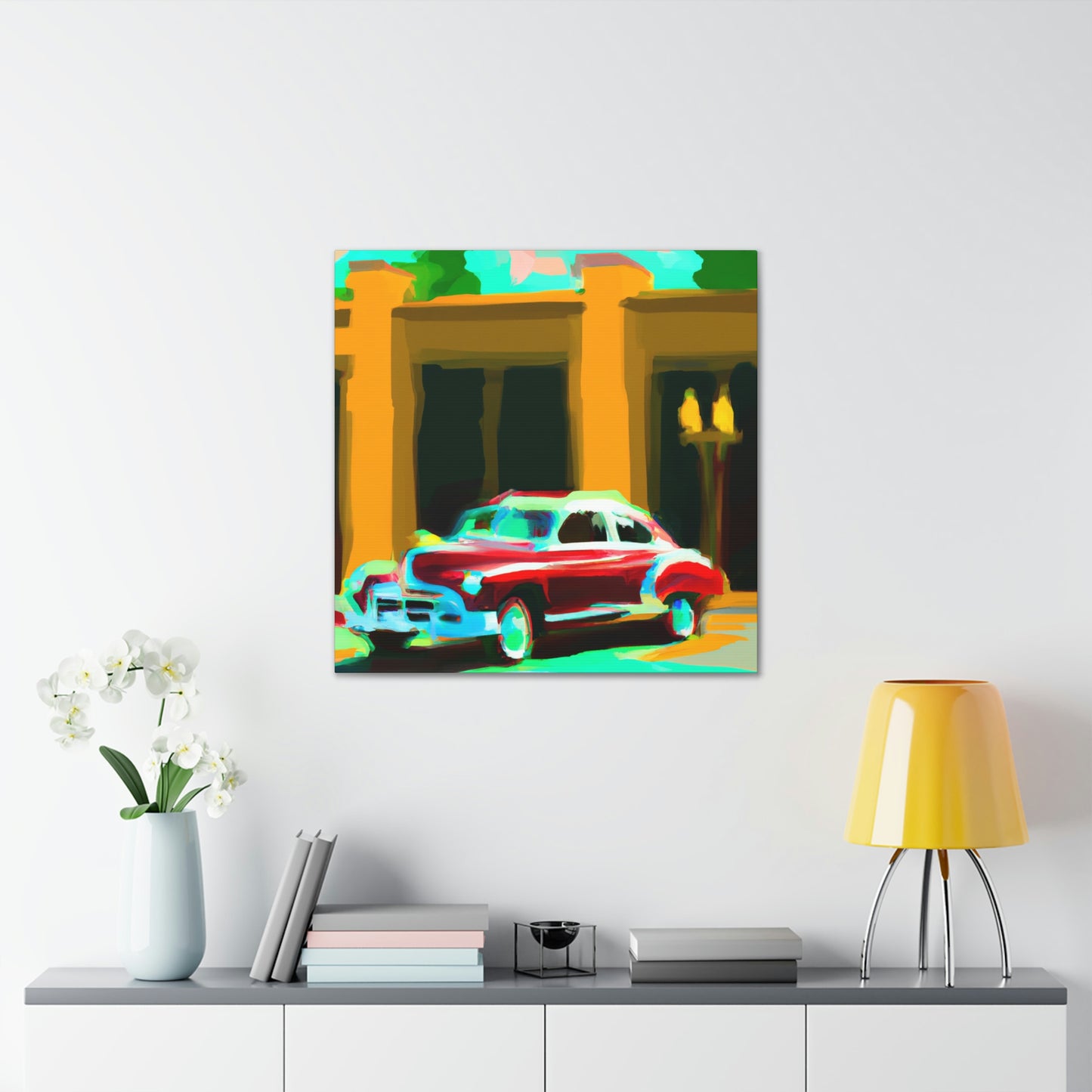 "Minimalist Classic Automobile" - Canvas