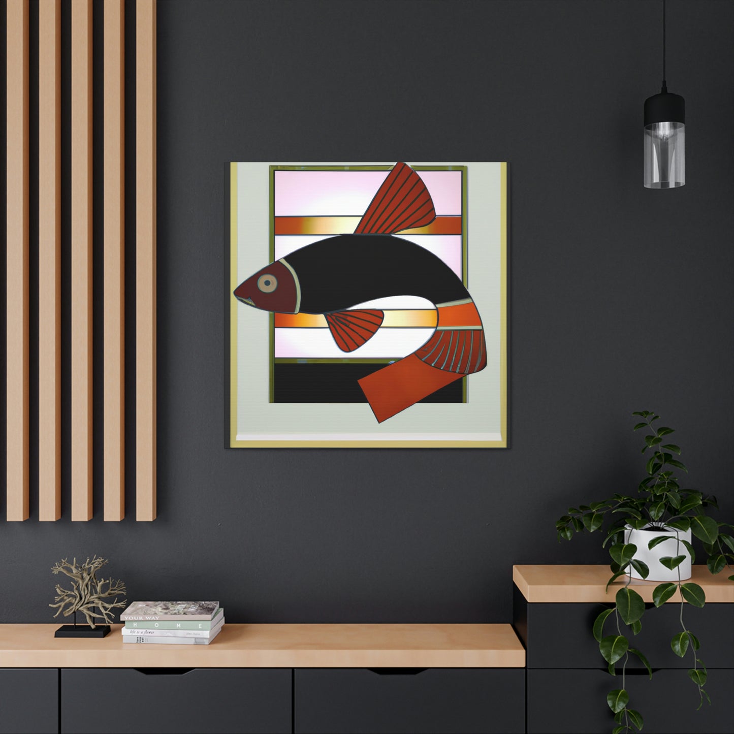 Dazzling Deco Killifish - Canvas