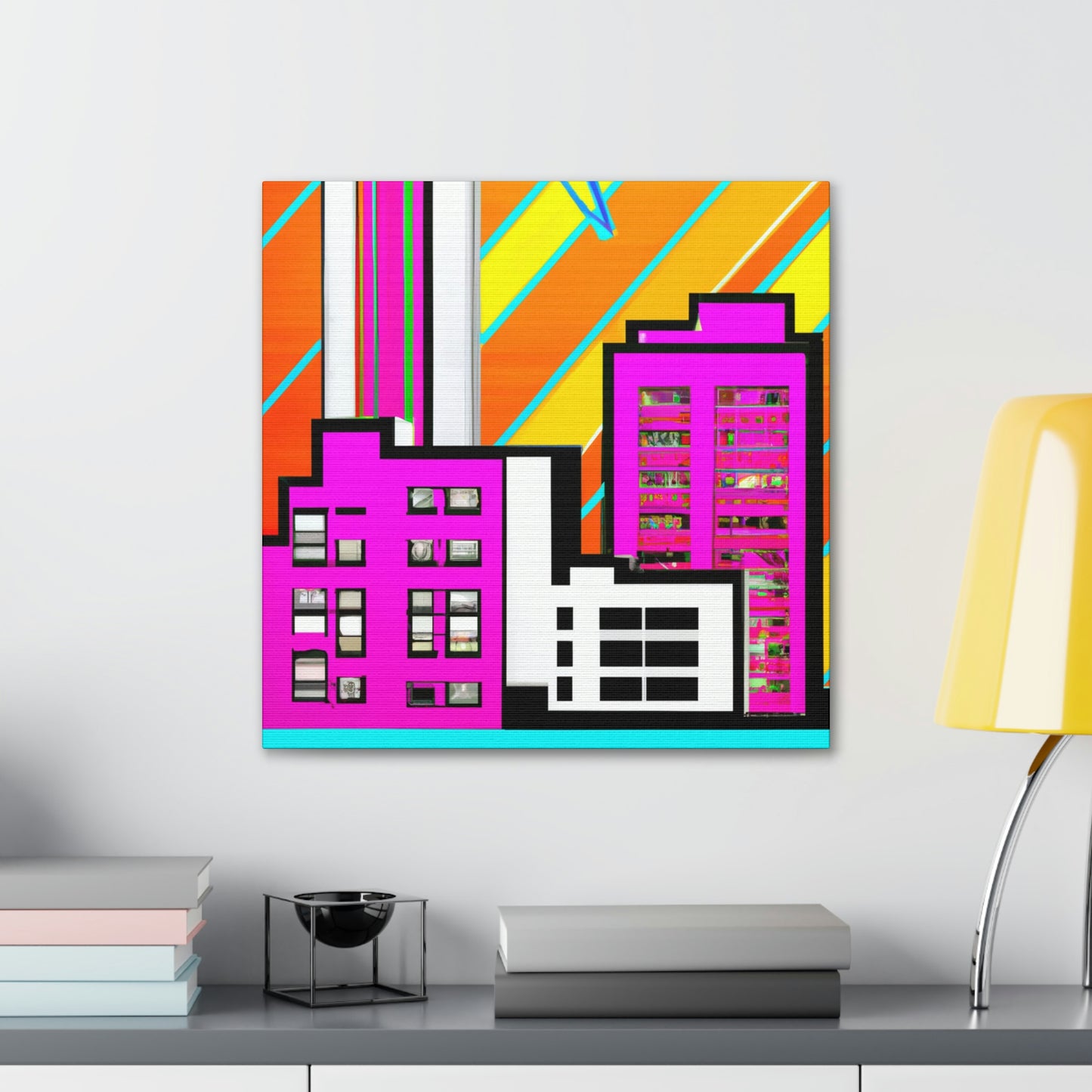 Modern Art Deco Delight - Canvas