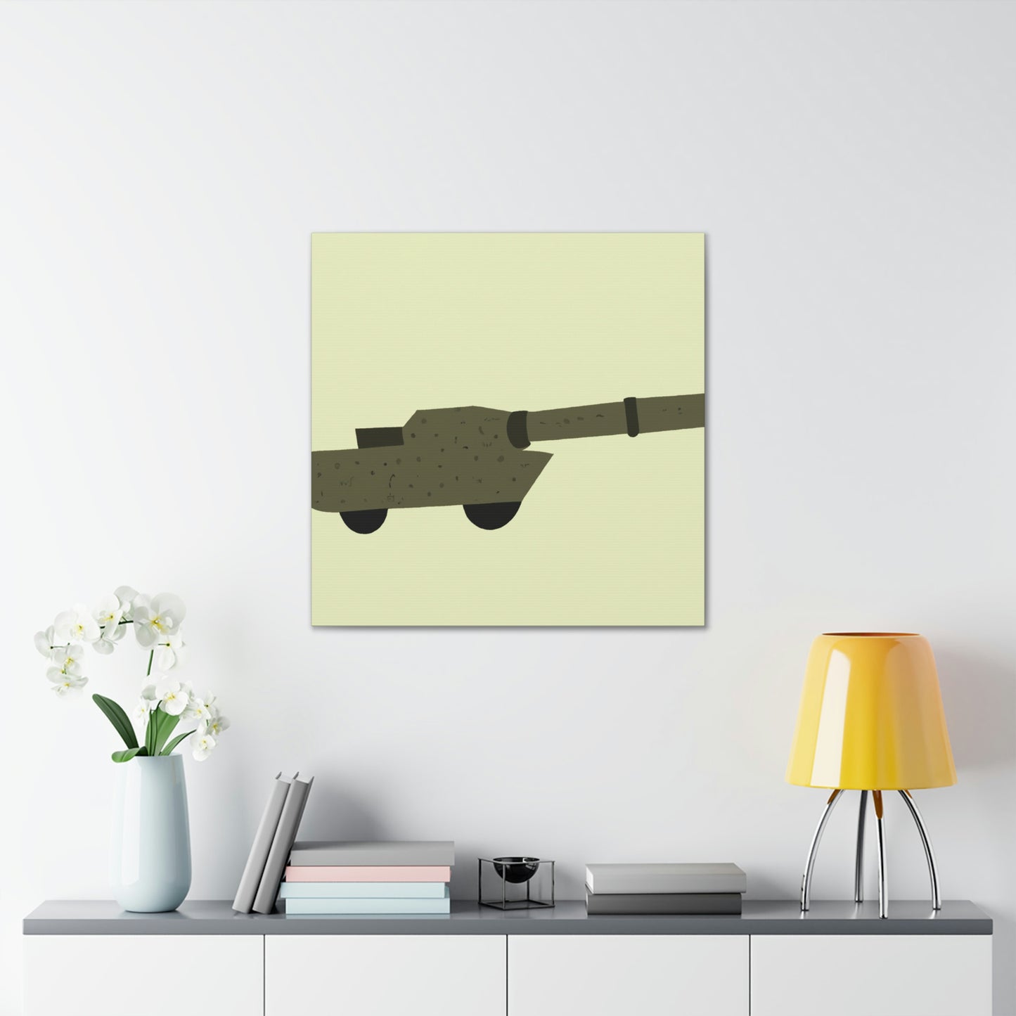 "Gun Minimalism Tranquility" - Canvas