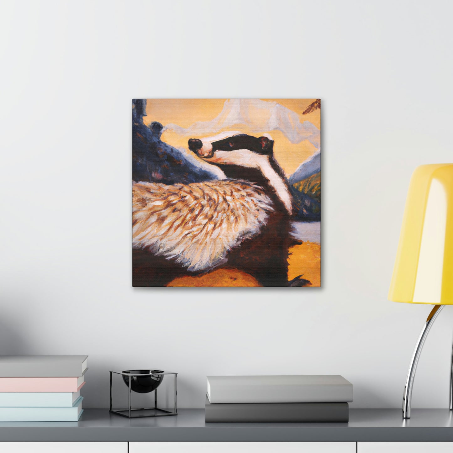 Badger in Deco Style - Canvas