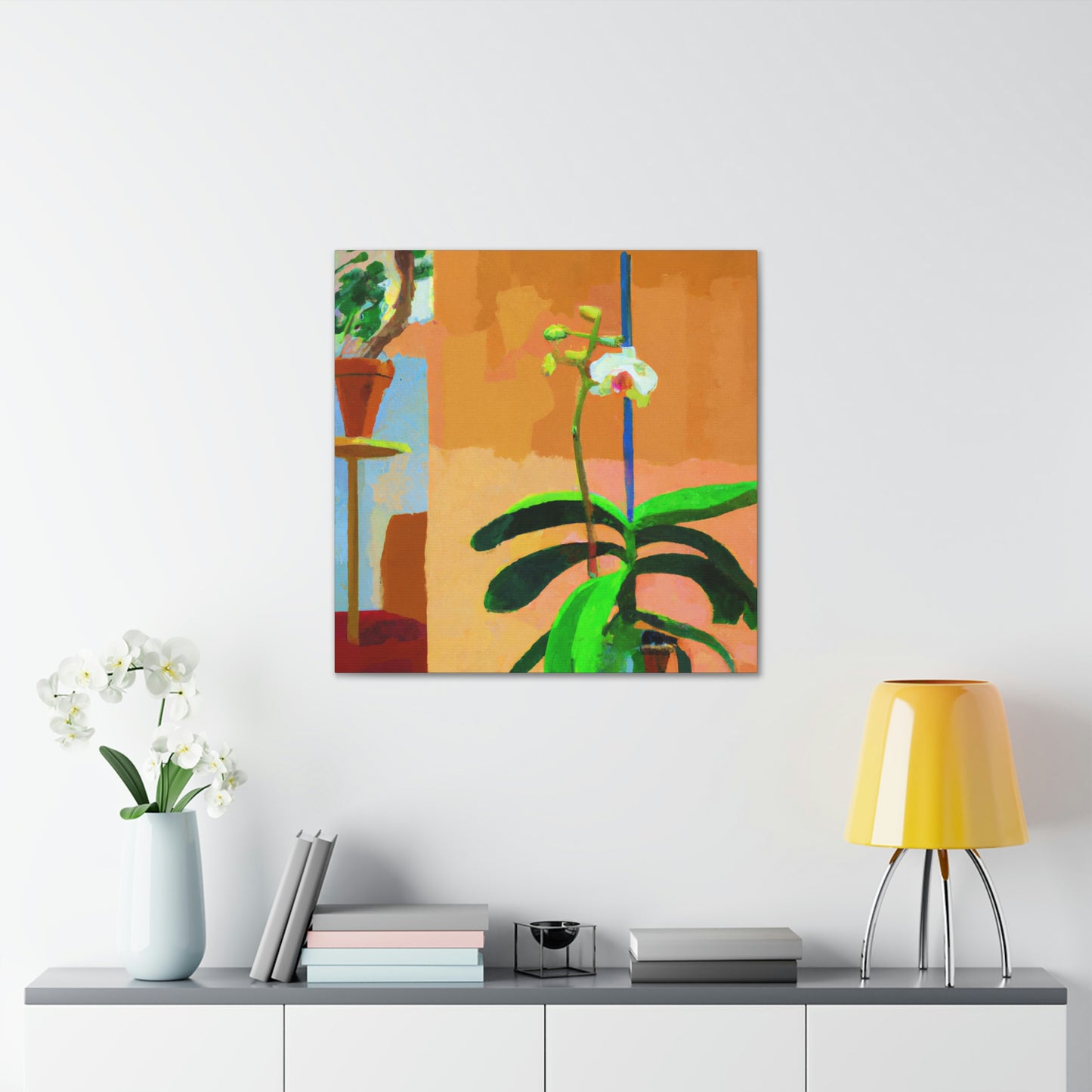 "Orchid in Abstraction" - Canvas