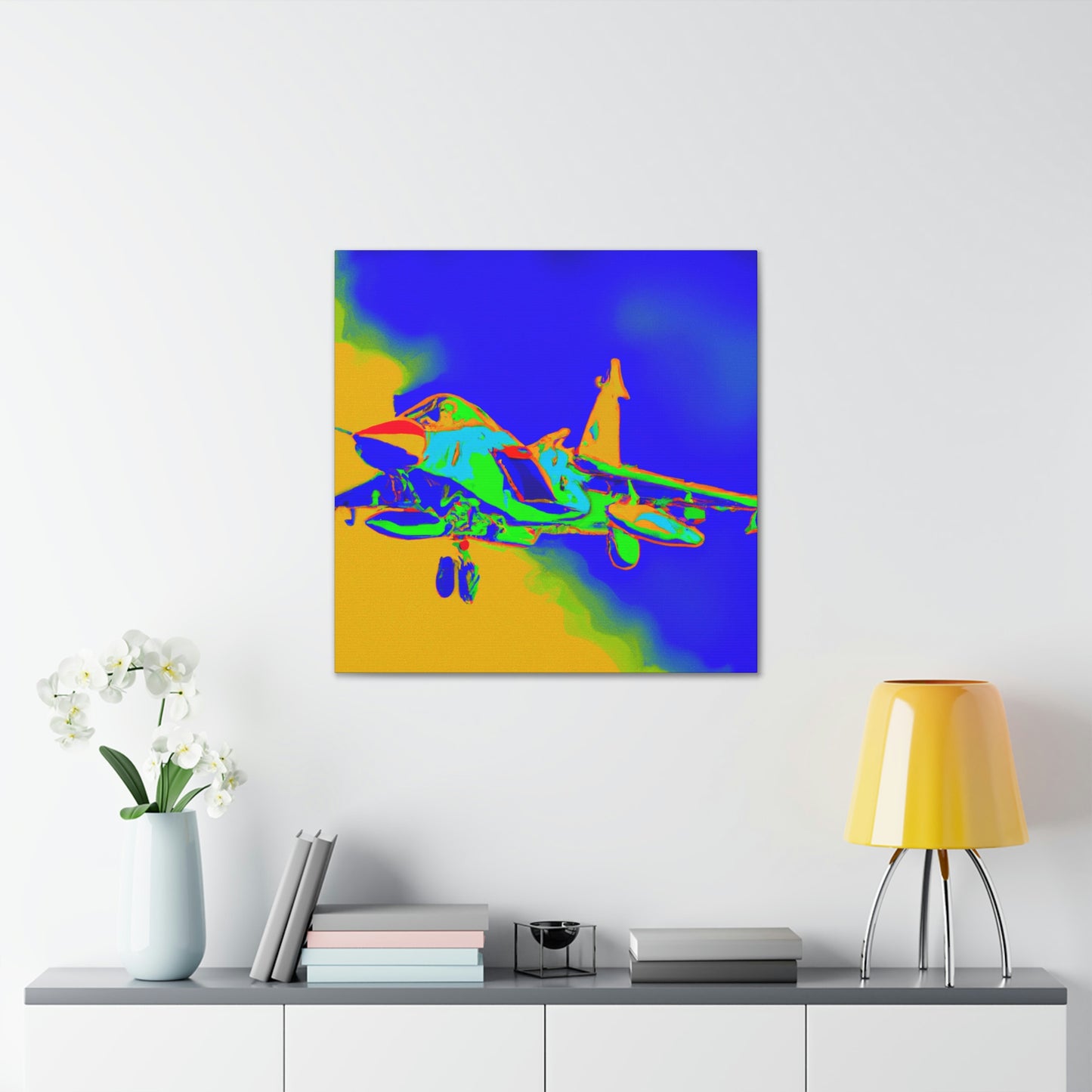 "Supersonic Fauve Fighter" - Canvas