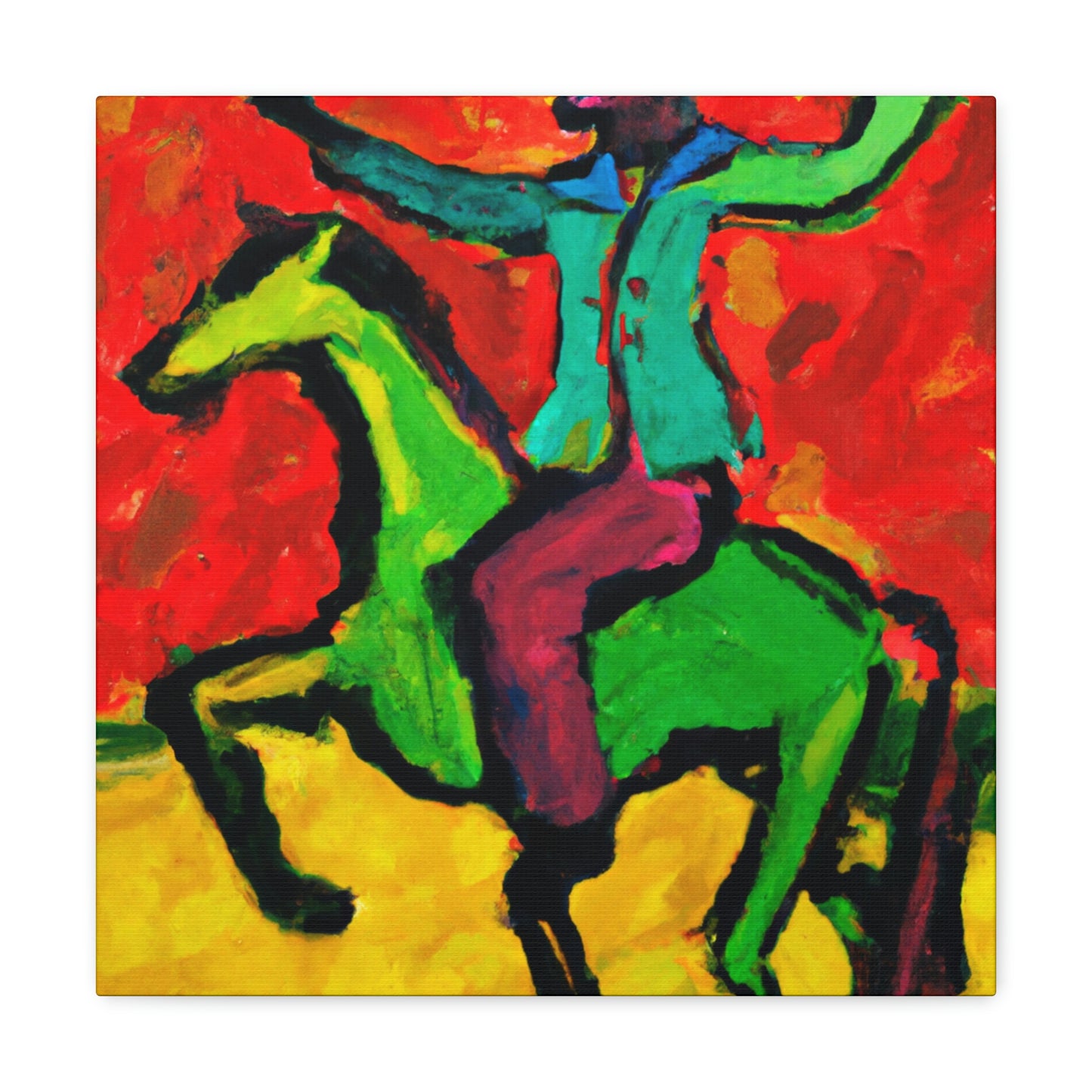 Cavalryman: Bold Fountain - Canvas