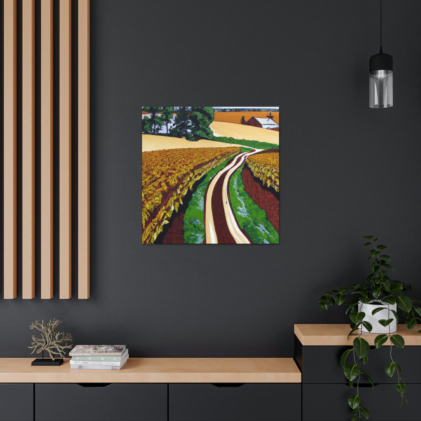 "Tranquil Country Road". - Canvas