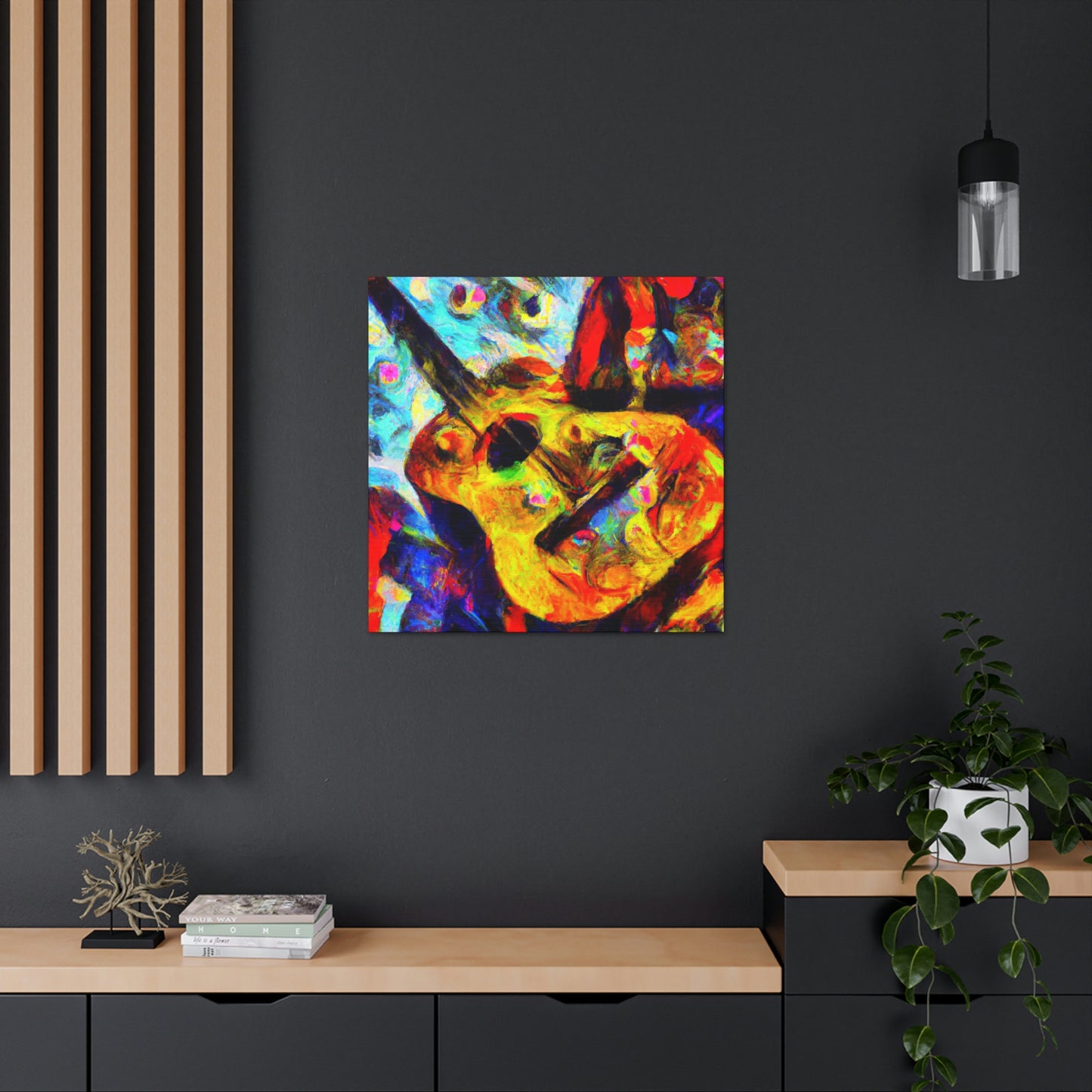 "Guitar Strummed Harmony" - Canvas