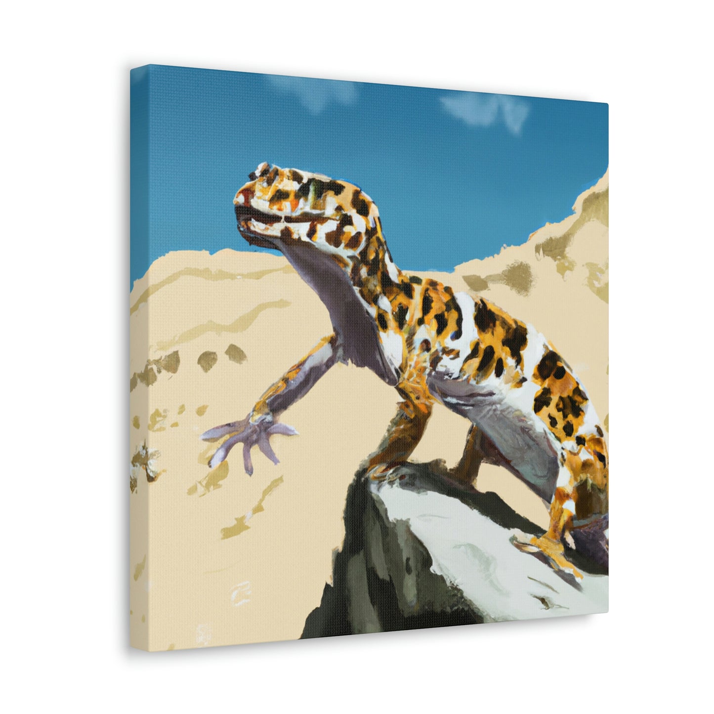 Leopard Gecko Elegance - Canvas