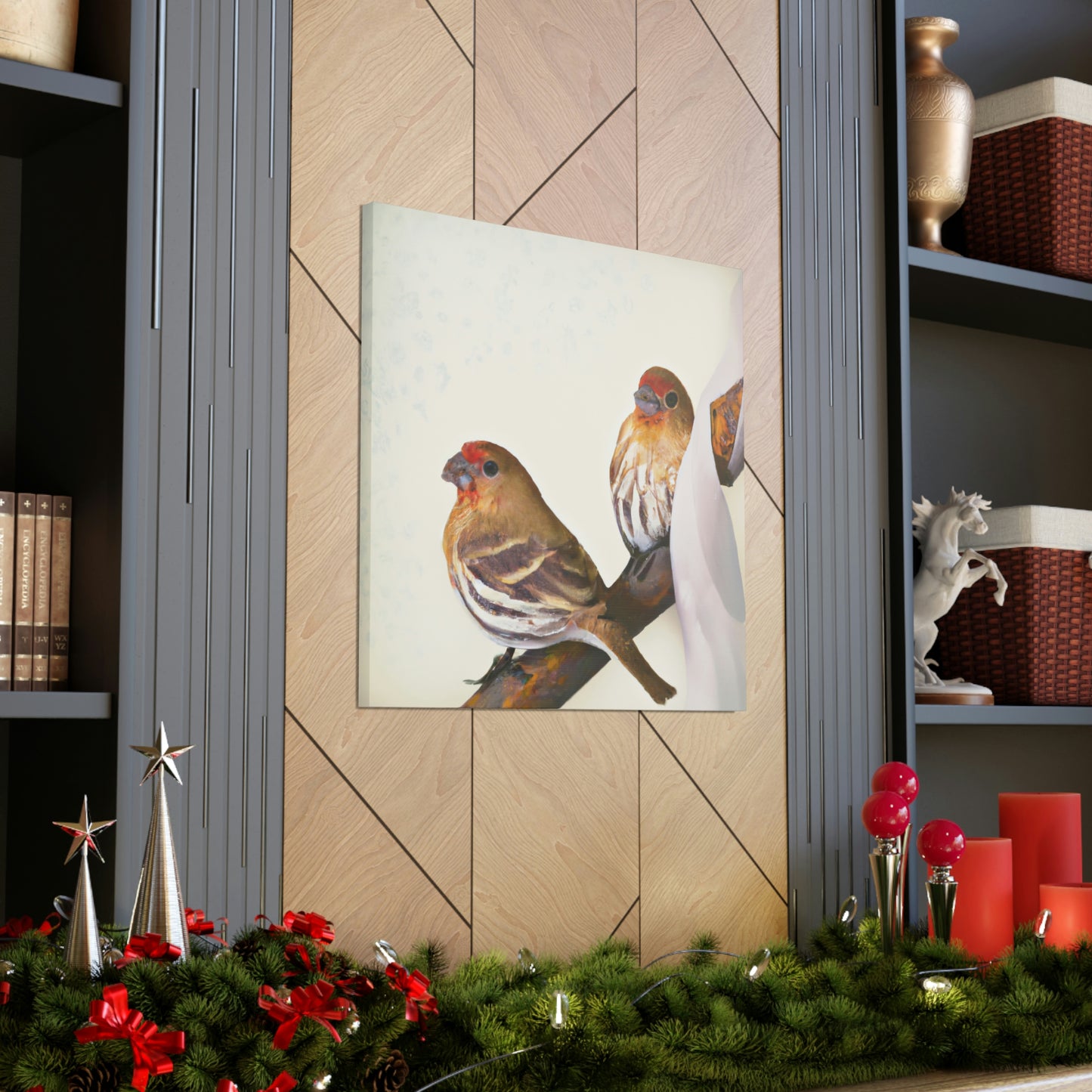 "Finch Home in Deco" - Canvas