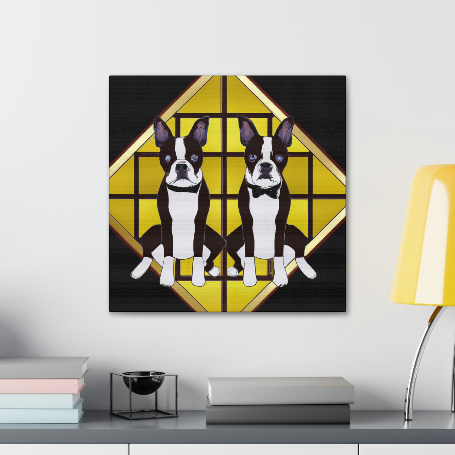 Dazzling Deco Doggie - Canvas